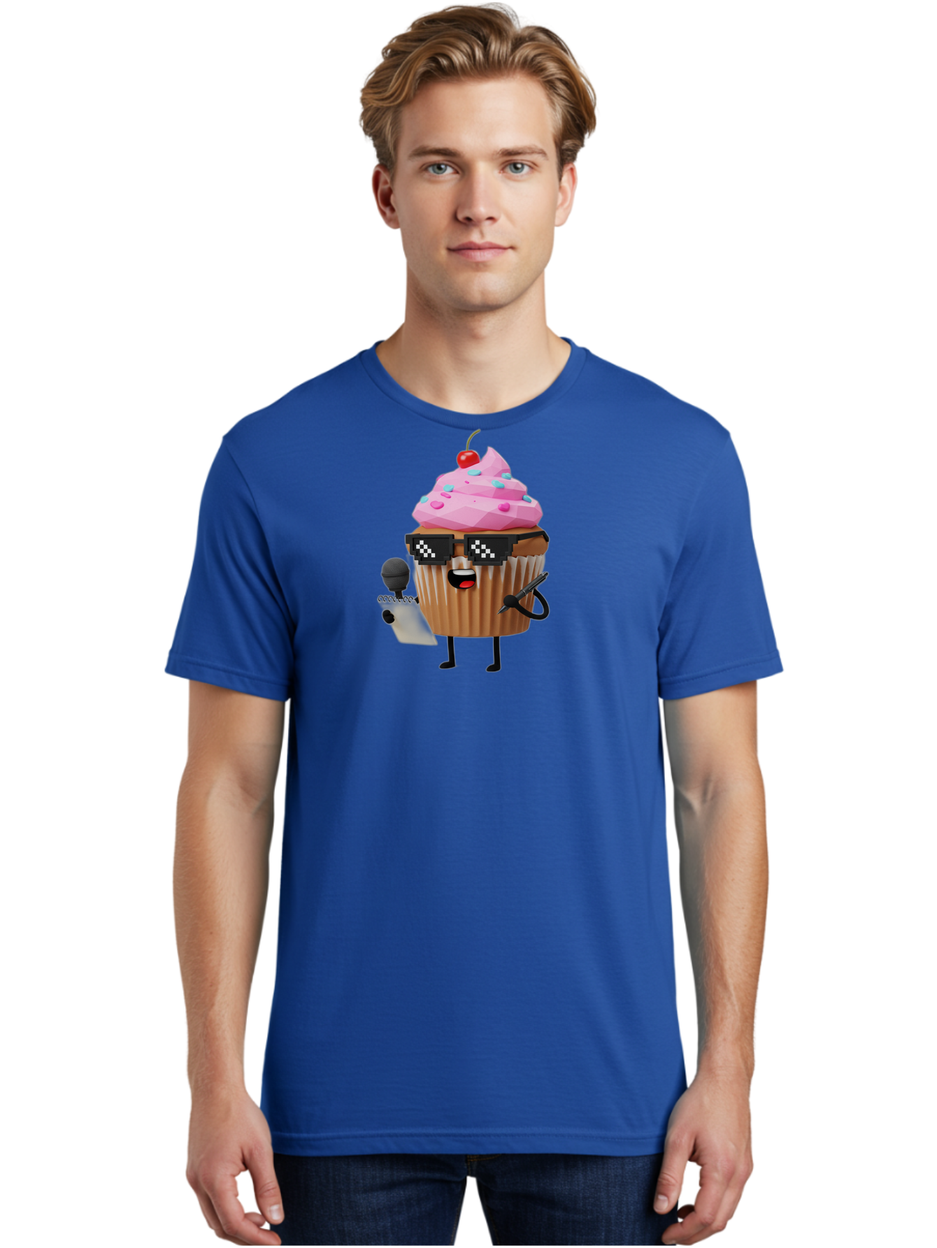 Cupcake-Dj-1 Men'S Graphic Tee, 100% Cotton, Comfortable Casual Summer Wear, Machine Washable, Vintage Camera, Old Camera, Antique Camera, Black Camera, Classic Photography, Photography Equipment, Nostalgic Device, Film Camera, Camera Art Bah851