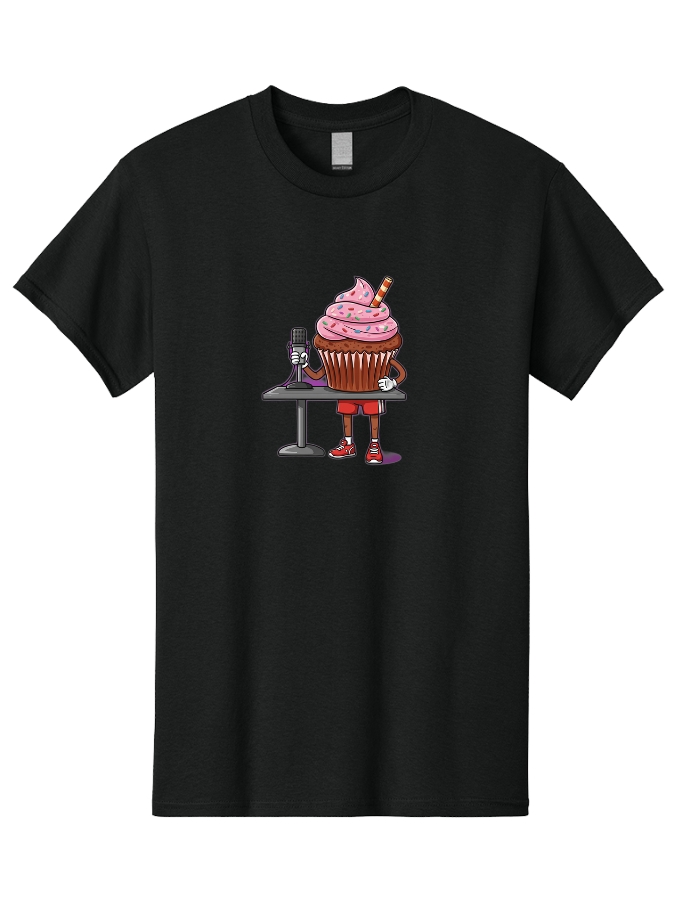 Cupcake-Dj-3 Men'S Graphic Tee, 100% Cotton, Comfortable Casual Summer Wear, Machine Washable, Vintage Camera, Old Camera, Antique Camera, Black Camera, Classic Photography, Photography Equipment, Nostalgic Device, Film Camera, Camera Art Bah853