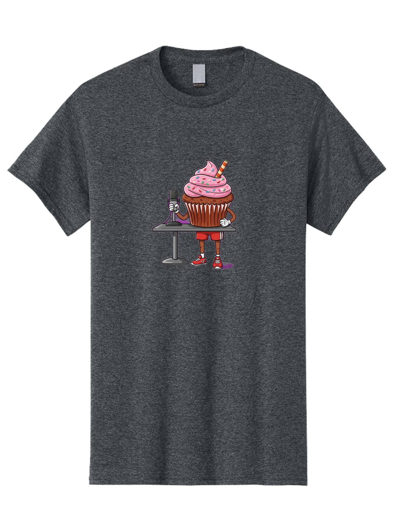 Cupcake-Dj-3 Men'S Graphic Tee, 100% Cotton, Comfortable Casual Summer Wear, Machine Washable, Vintage Camera, Old Camera, Antique Camera, Black Camera, Classic Photography, Photography Equipment, Nostalgic Device, Film Camera, Camera Art Bah853