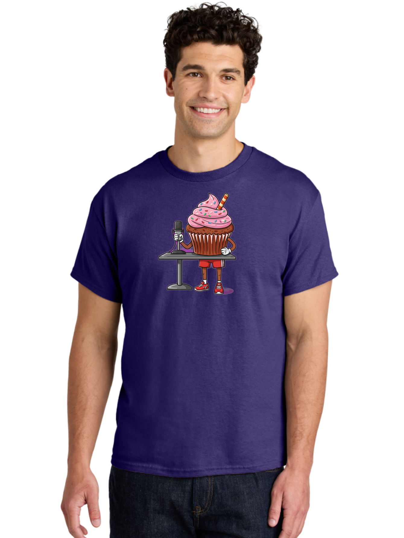 Cupcake-Dj-3 Men'S Graphic Tee, 100% Cotton, Comfortable Casual Summer Wear, Machine Washable, Vintage Camera, Old Camera, Antique Camera, Black Camera, Classic Photography, Photography Equipment, Nostalgic Device, Film Camera, Camera Art Bah853