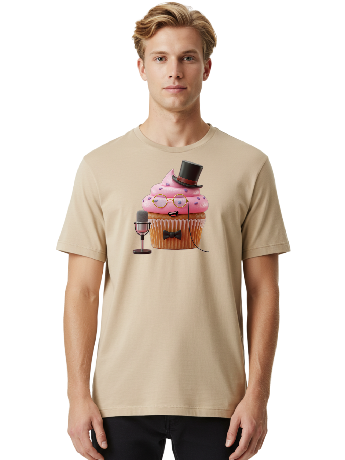 Cupcake-Dj-6 Men'S Graphic Tee, 100% Cotton, Comfortable Casual Summer Wear, Machine Washable, Vintage Camera, Old Camera, Antique Camera, Black Camera, Classic Photography, Photography Equipment, Nostalgic Device, Film Camera, Camera Art Bah856