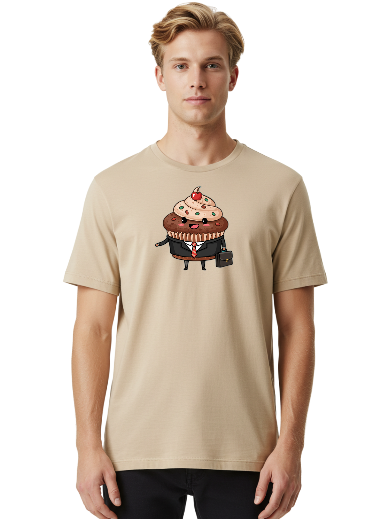 Cupcake-In-Suit Men'S Graphic Tee, 100% Cotton, Comfortable Casual Summer Wear, Machine Washable, Vintage Camera, Old Camera, Antique Camera, Black Camera, Classic Photography, Photography Equipment, Nostalgic Device, Film Camera, Camera Art Bah859