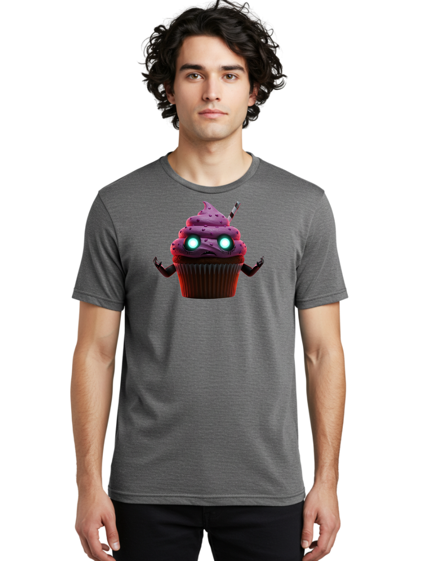 Cupcake-Monster Men'S Graphic Tee, 100% Cotton, Comfortable Casual Summer Wear, Machine Washable, Vintage Camera, Old Camera, Antique Camera, Black Camera, Classic Photography, Photography Equipment, Nostalgic Device, Film Camera, Camera Art Bah860