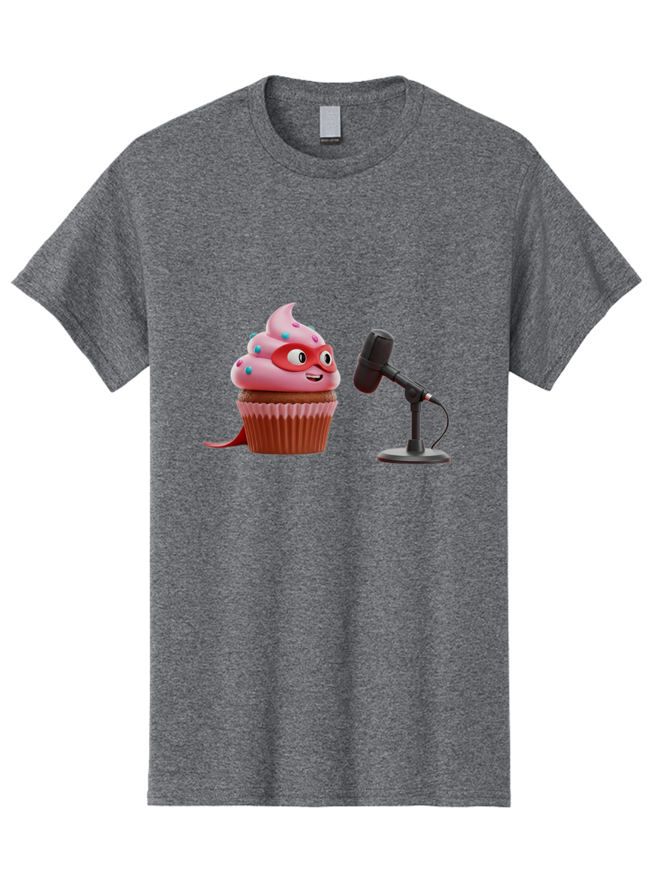 Cupcake-Superhero Men'S Graphic Tee, 100% Cotton, Comfortable Casual Summer Wear, Machine Washable, Vintage Camera, Old Camera, Antique Camera, Black Camera, Classic Photography, Photography Equipment, Nostalgic Device, Film Camera, Camera Art Bah864