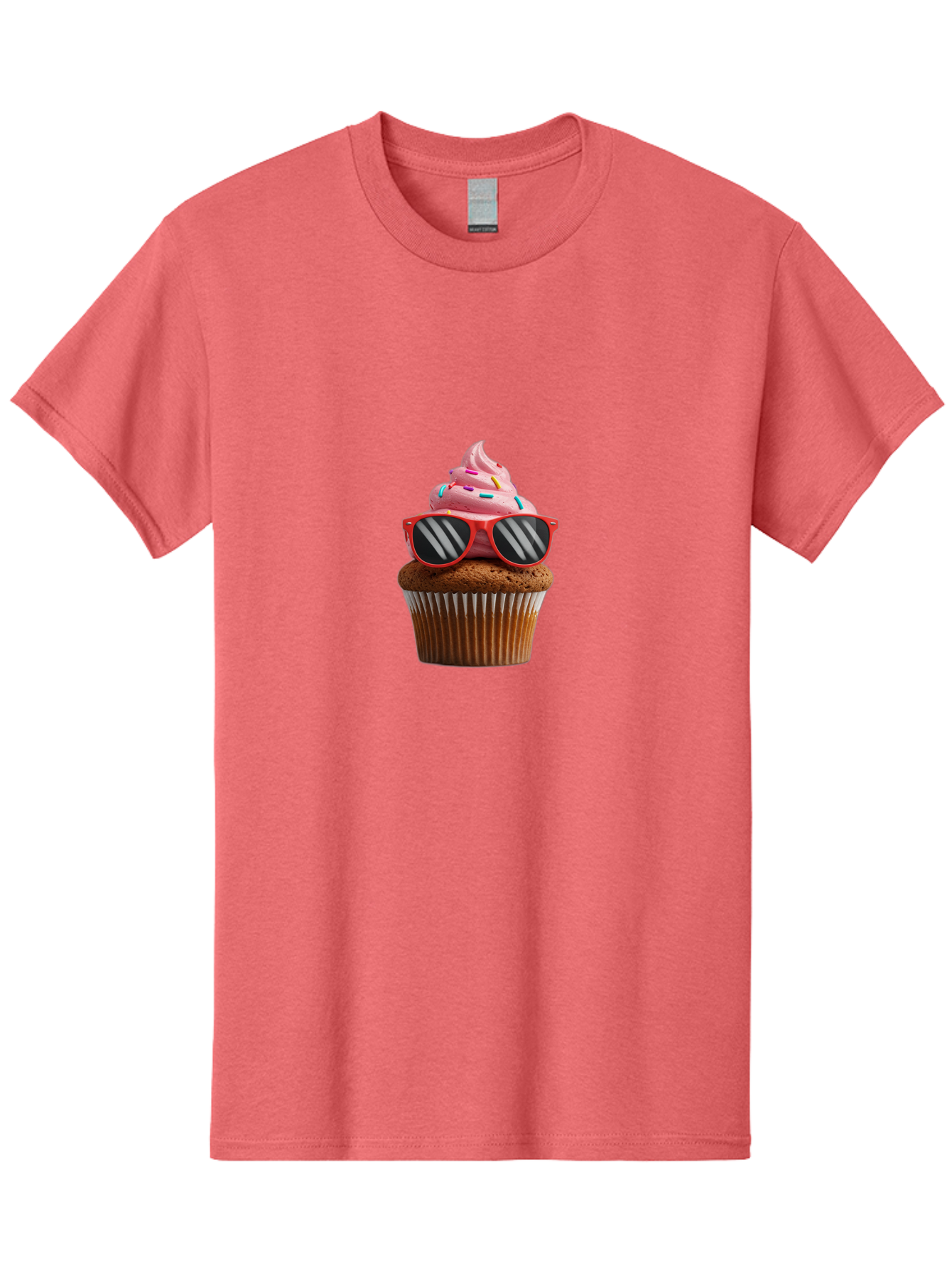 Cupcake-Wearing-Sunglasses Men'S Graphic Tee, 100% Cotton, Comfortable Casual Summer Wear, Machine Washable, Vintage Camera, Old Camera, Antique Camera, Black Camera, Classic Photography, Photography Equipment, Nostalgic Device, Film Camera, Bah865