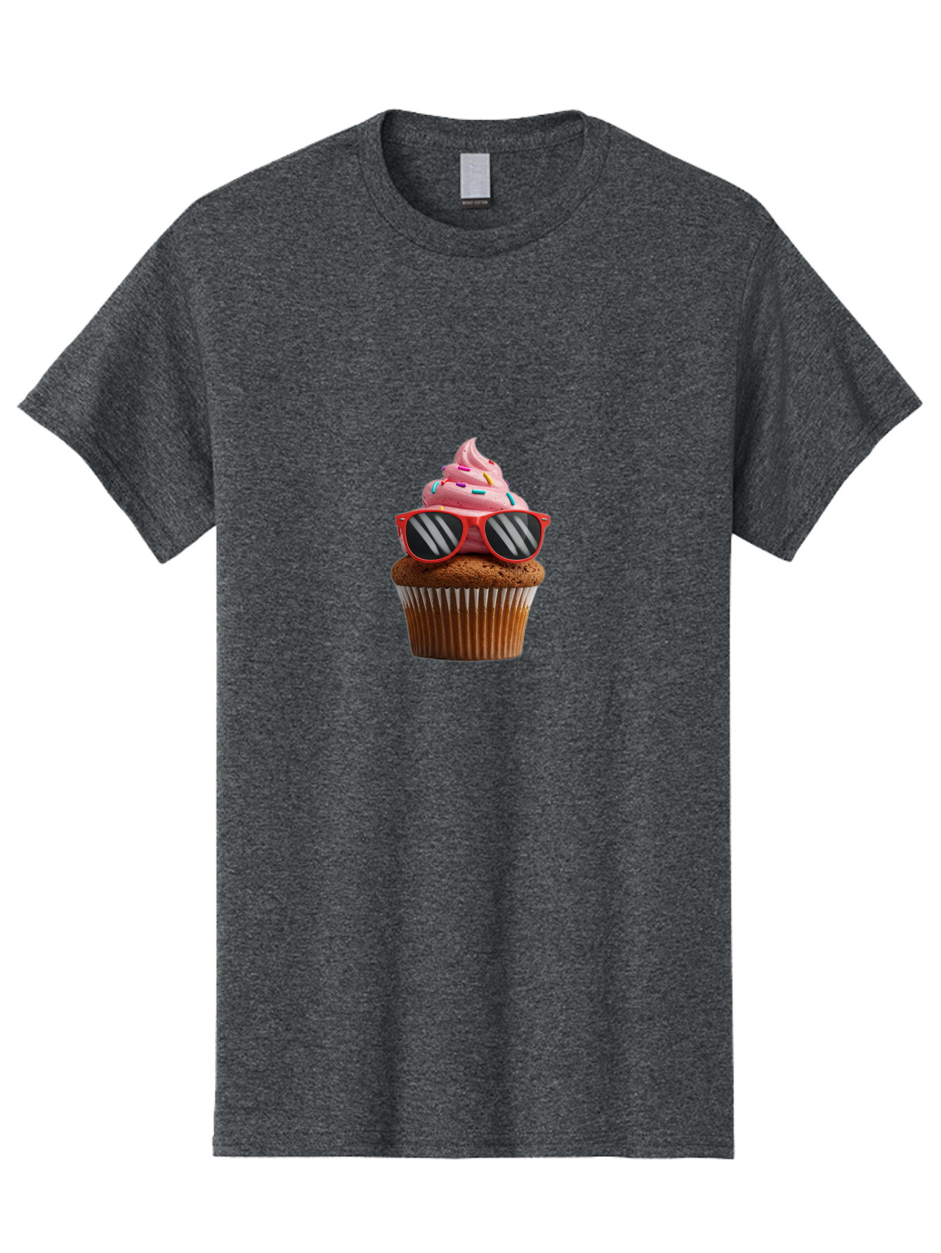 Cupcake-Wearing-Sunglasses Men'S Graphic Tee, 100% Cotton, Comfortable Casual Summer Wear, Machine Washable, Vintage Camera, Old Camera, Antique Camera, Black Camera, Classic Photography, Photography Equipment, Nostalgic Device, Film Camera, Bah865