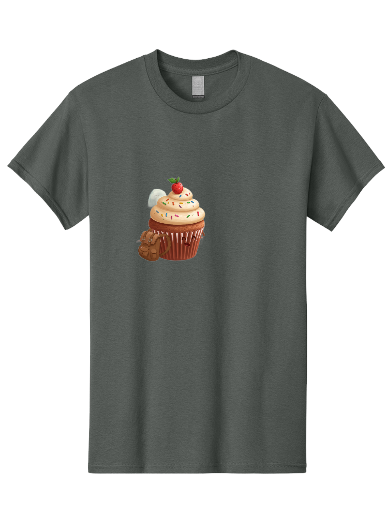 Cupcake-With-Backpack Men'S Graphic Tee, 100% Cotton, Comfortable Casual Summer Wear, Machine Washable, Vintage Camera, Old Camera, Antique Camera, Black Camera, Classic Photography, Photography Equipment, Nostalgic Device, Film Camera, Bah866