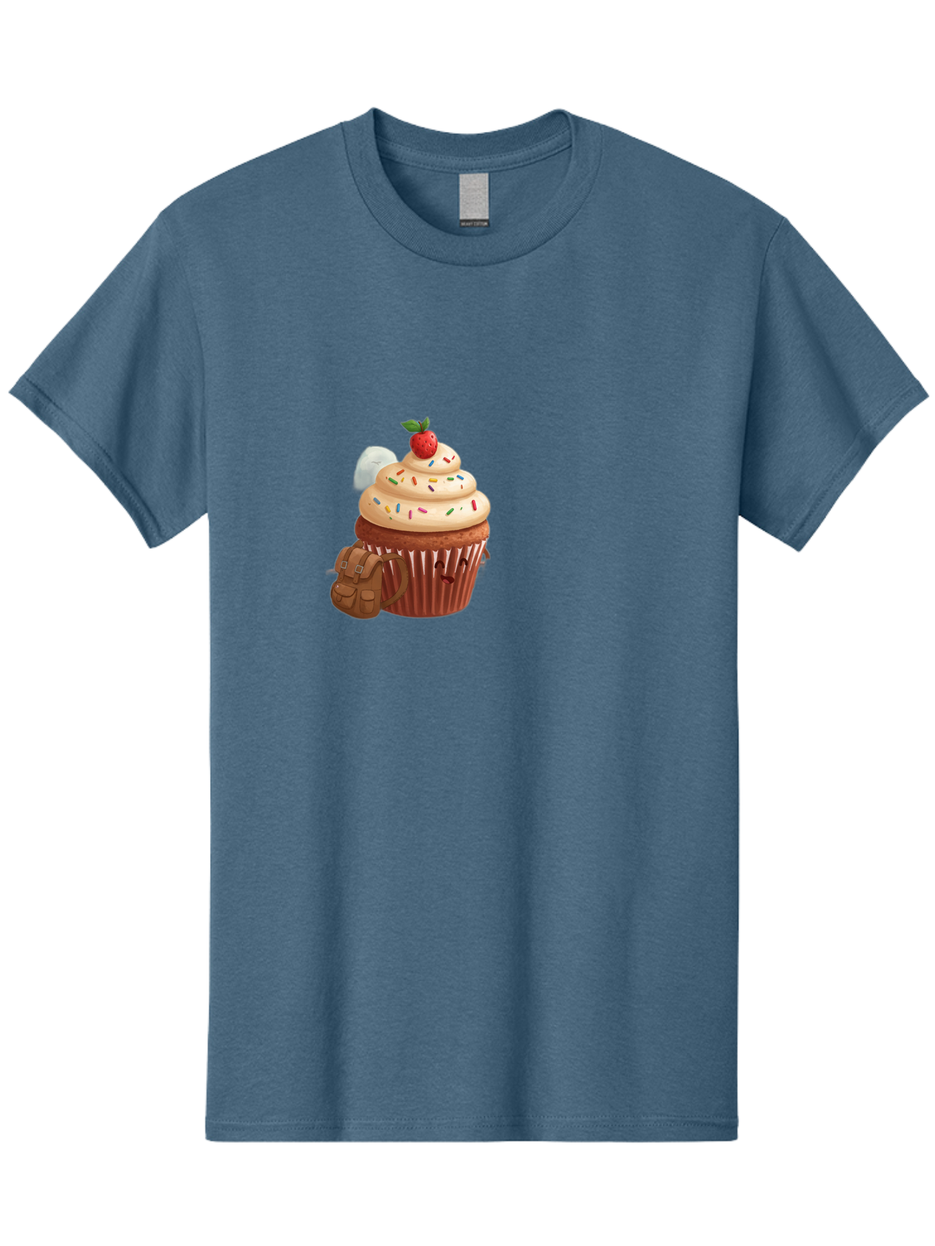 Cupcake-With-Backpack Men'S Graphic Tee, 100% Cotton, Comfortable Casual Summer Wear, Machine Washable, Vintage Camera, Old Camera, Antique Camera, Black Camera, Classic Photography, Photography Equipment, Nostalgic Device, Film Camera, Bah866