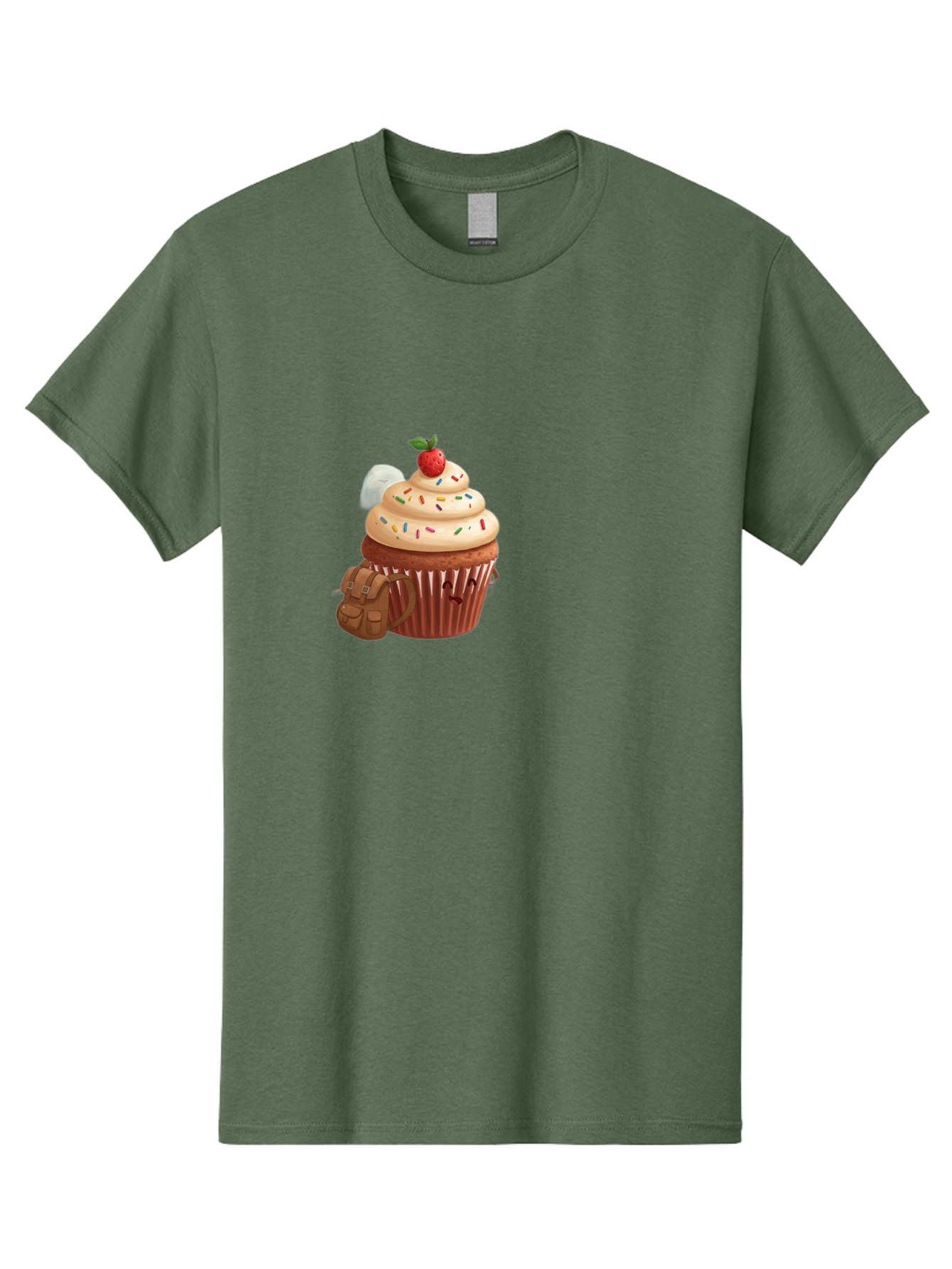 Cupcake-With-Backpack Men'S Graphic Tee, 100% Cotton, Comfortable Casual Summer Wear, Machine Washable, Vintage Camera, Old Camera, Antique Camera, Black Camera, Classic Photography, Photography Equipment, Nostalgic Device, Film Camera, Bah866