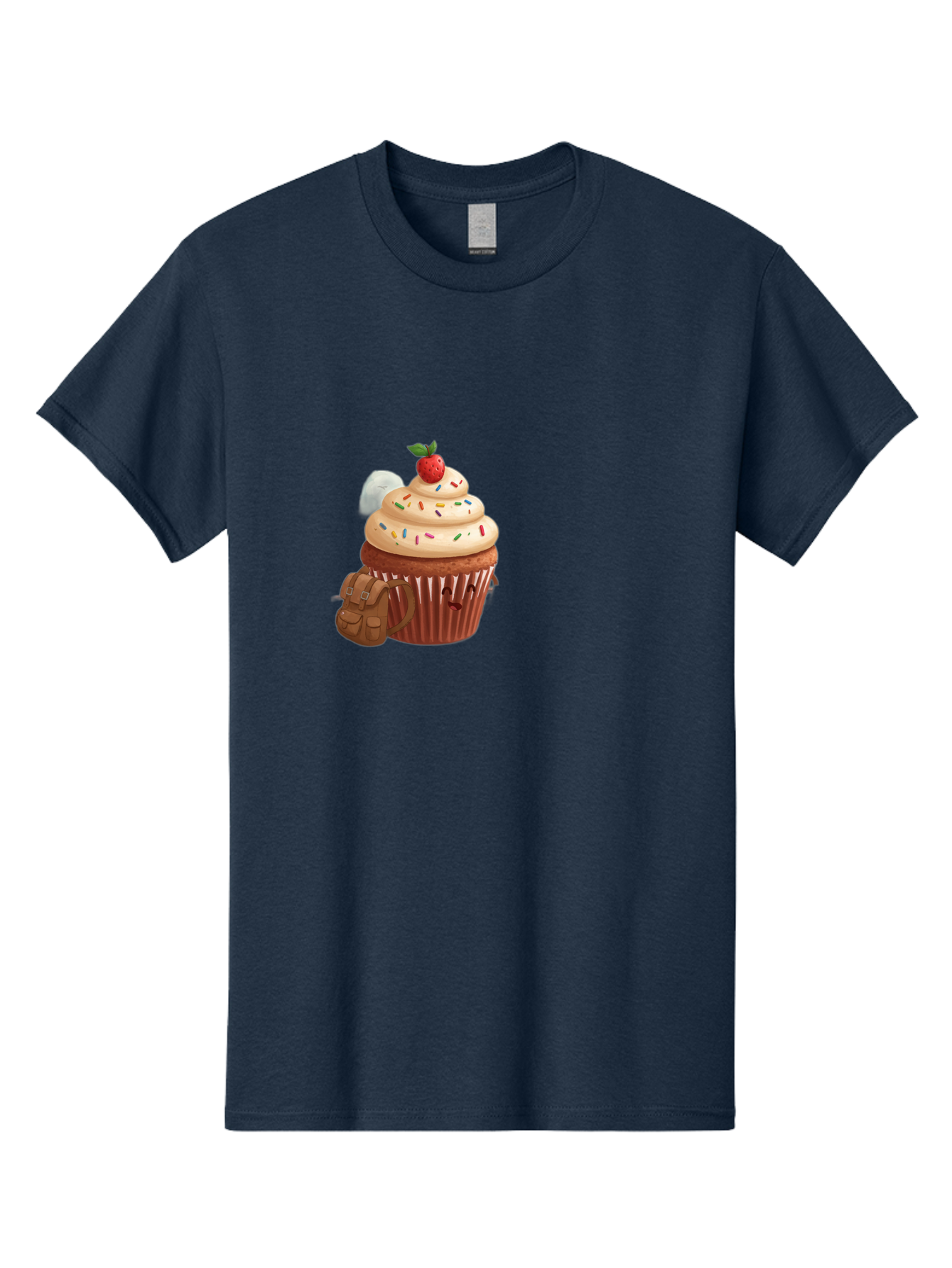 Cupcake-With-Backpack Men'S Graphic Tee, 100% Cotton, Comfortable Casual Summer Wear, Machine Washable, Vintage Camera, Old Camera, Antique Camera, Black Camera, Classic Photography, Photography Equipment, Nostalgic Device, Film Camera, Bah866