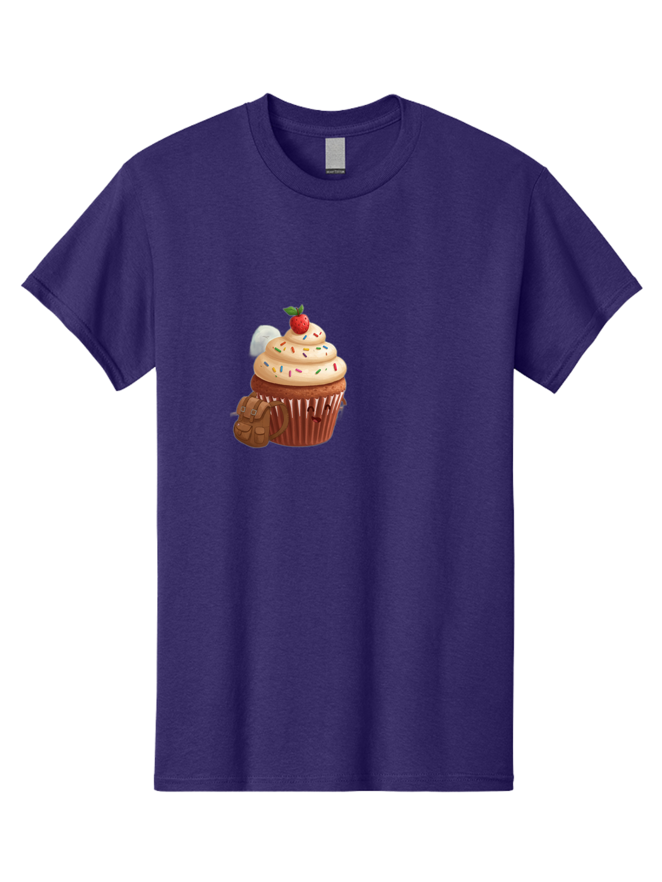 Cupcake-With-Backpack Men'S Graphic Tee, 100% Cotton, Comfortable Casual Summer Wear, Machine Washable, Vintage Camera, Old Camera, Antique Camera, Black Camera, Classic Photography, Photography Equipment, Nostalgic Device, Film Camera, Bah866