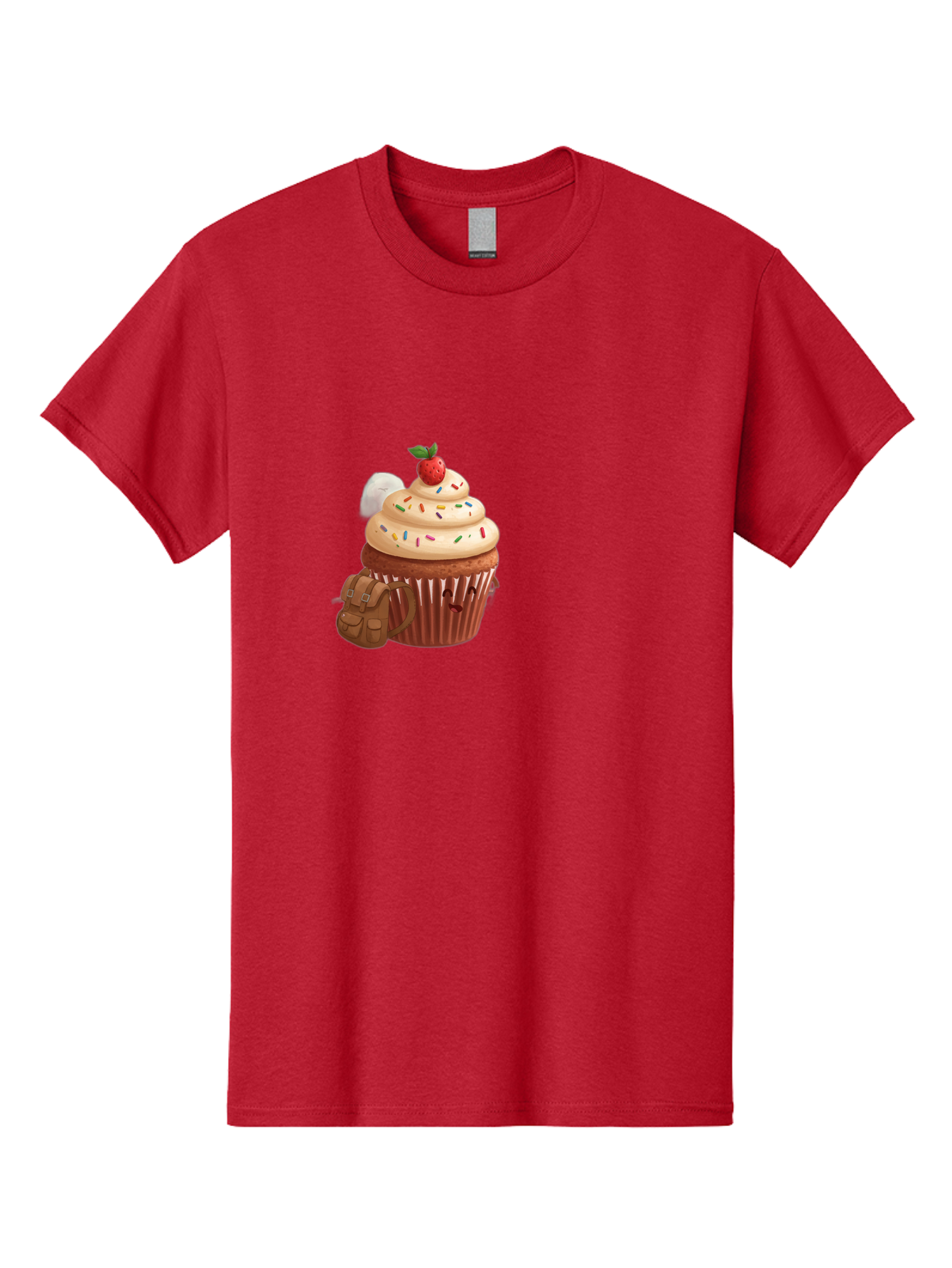 Cupcake-With-Backpack Men'S Graphic Tee, 100% Cotton, Comfortable Casual Summer Wear, Machine Washable, Vintage Camera, Old Camera, Antique Camera, Black Camera, Classic Photography, Photography Equipment, Nostalgic Device, Film Camera, Bah866