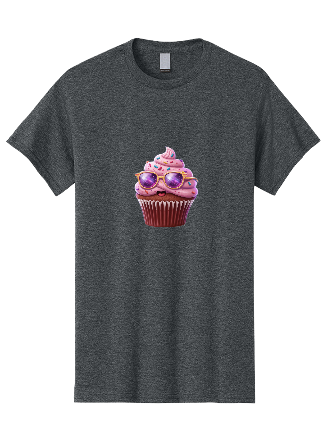 Cupcake-With-Sunglasses-1 Men'S Graphic Tee, 100% Cotton, Comfortable Casual Summer Wear, Machine Washable, Vintage Camera, Old Camera, Antique Camera, Black Camera, Classic Photography, Photography Equipment, Nostalgic Device, Film Camera, Bah872