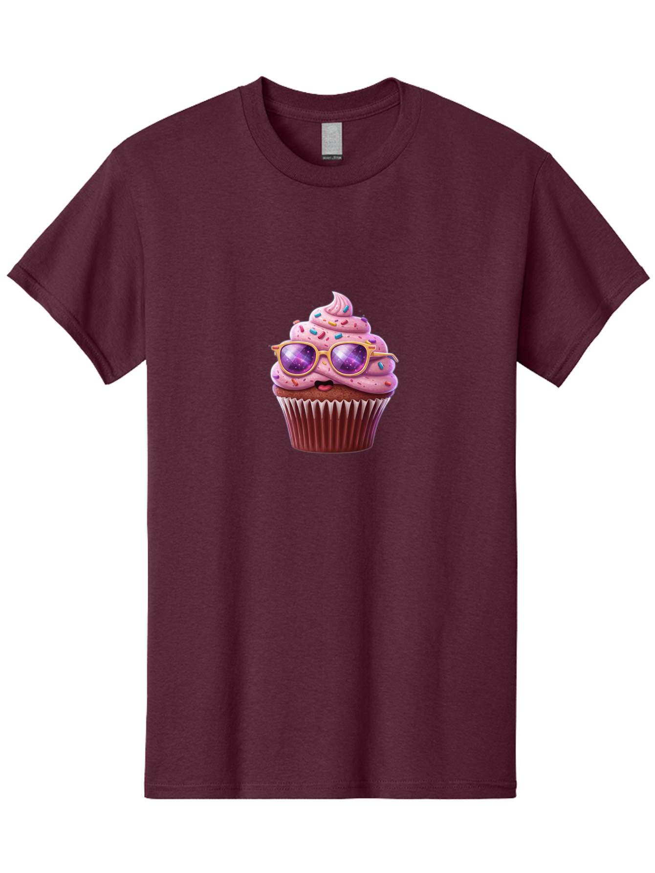 Cupcake-With-Sunglasses-1 Men'S Graphic Tee, 100% Cotton, Comfortable Casual Summer Wear, Machine Washable, Vintage Camera, Old Camera, Antique Camera, Black Camera, Classic Photography, Photography Equipment, Nostalgic Device, Film Camera, Bah872