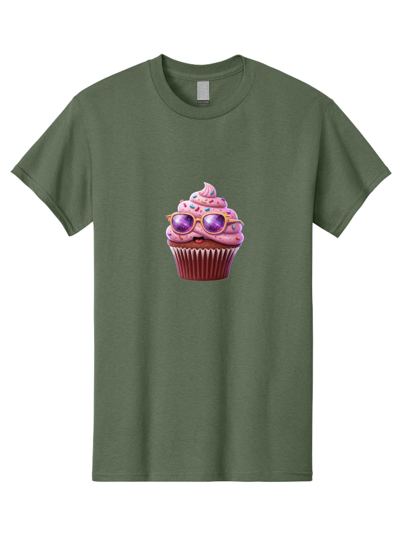 Cupcake-With-Sunglasses-1 Men'S Graphic Tee, 100% Cotton, Comfortable Casual Summer Wear, Machine Washable, Vintage Camera, Old Camera, Antique Camera, Black Camera, Classic Photography, Photography Equipment, Nostalgic Device, Film Camera, Bah872
