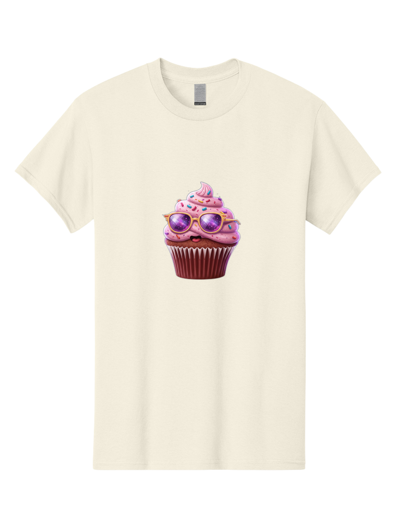 Cupcake-With-Sunglasses-1 Men'S Graphic Tee, 100% Cotton, Comfortable Casual Summer Wear, Machine Washable, Vintage Camera, Old Camera, Antique Camera, Black Camera, Classic Photography, Photography Equipment, Nostalgic Device, Film Camera, Bah872