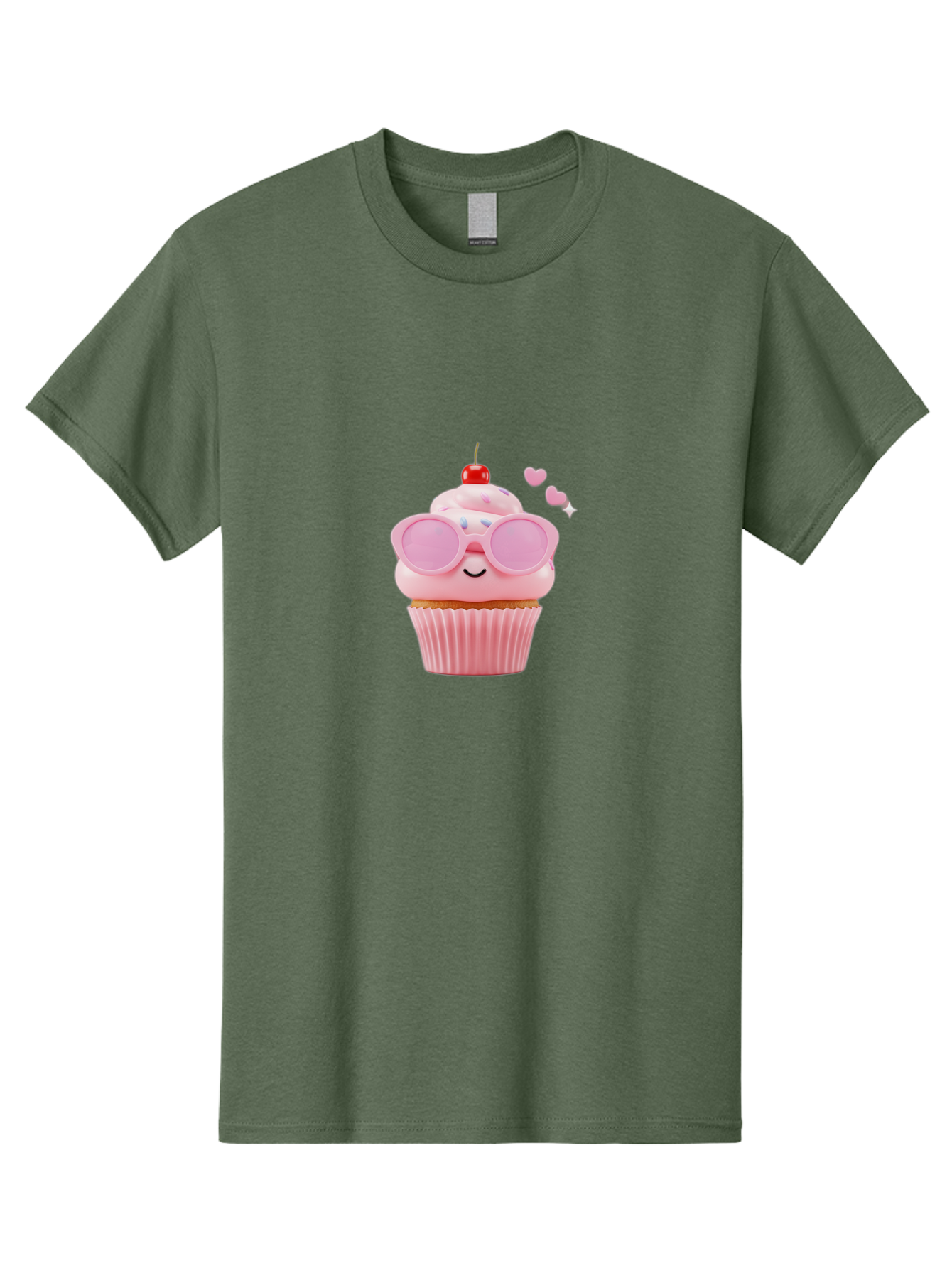 Cupcake-With-Sunglasses-2 Men'S Graphic Tee, 100% Cotton, Comfortable Casual Summer Wear, Machine Washable, Vintage Camera, Old Camera, Antique Camera, Black Camera, Classic Photography, Photography Equipment, Nostalgic Device, Film Camera, Bah873