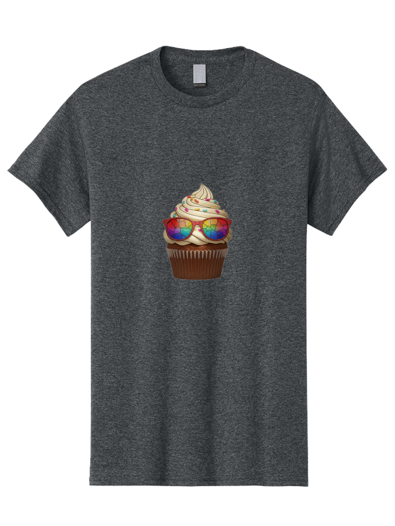Cupcake-With-Sunglasses-5 Men'S Graphic Tee, 100% Cotton, Comfortable Casual Summer Wear, Machine Washable, Vintage Camera, Old Camera, Antique Camera, Black Camera, Classic Photography, Photography Equipment, Nostalgic Device, Film Camera, Bah876
