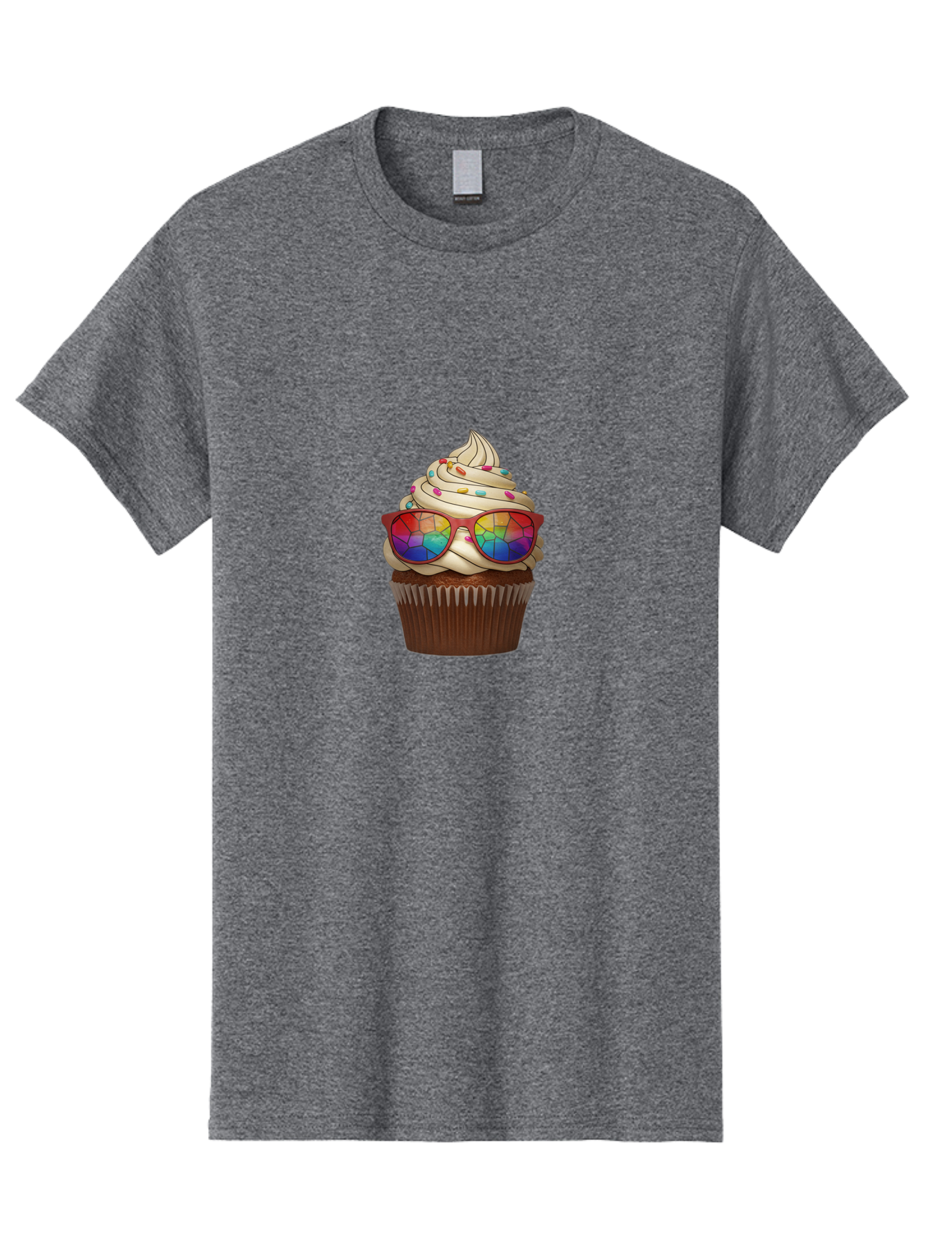 Cupcake-With-Sunglasses-5 Men'S Graphic Tee, 100% Cotton, Comfortable Casual Summer Wear, Machine Washable, Vintage Camera, Old Camera, Antique Camera, Black Camera, Classic Photography, Photography Equipment, Nostalgic Device, Film Camera, Bah876