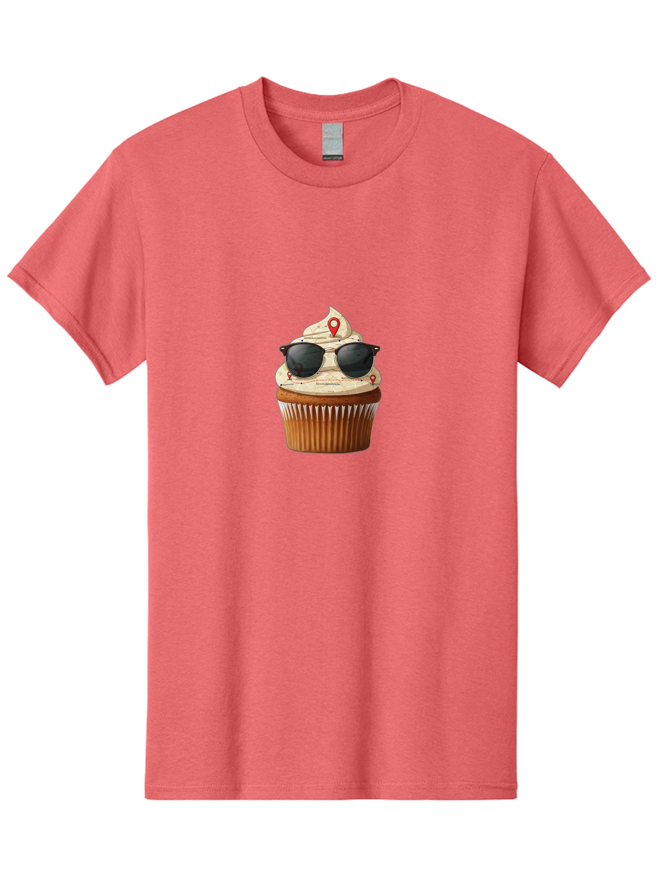 Cupcake-With-Sunglasses-6 Men'S Graphic Tee, 100% Cotton, Comfortable Casual Summer Wear, Machine Washable, Vintage Camera, Old Camera, Antique Camera, Black Camera, Classic Photography, Photography Equipment, Nostalgic Device, Film Camera, Bah877