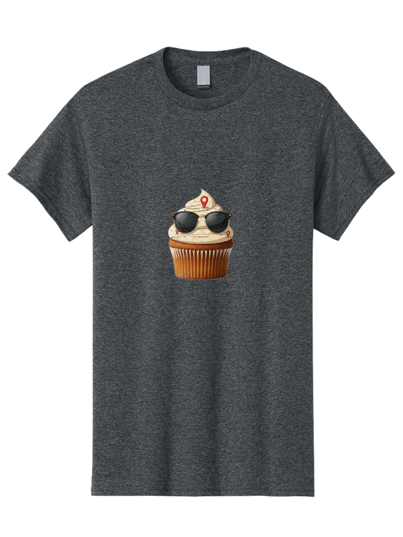 Cupcake-With-Sunglasses-6 Men'S Graphic Tee, 100% Cotton, Comfortable Casual Summer Wear, Machine Washable, Vintage Camera, Old Camera, Antique Camera, Black Camera, Classic Photography, Photography Equipment, Nostalgic Device, Film Camera, Bah877