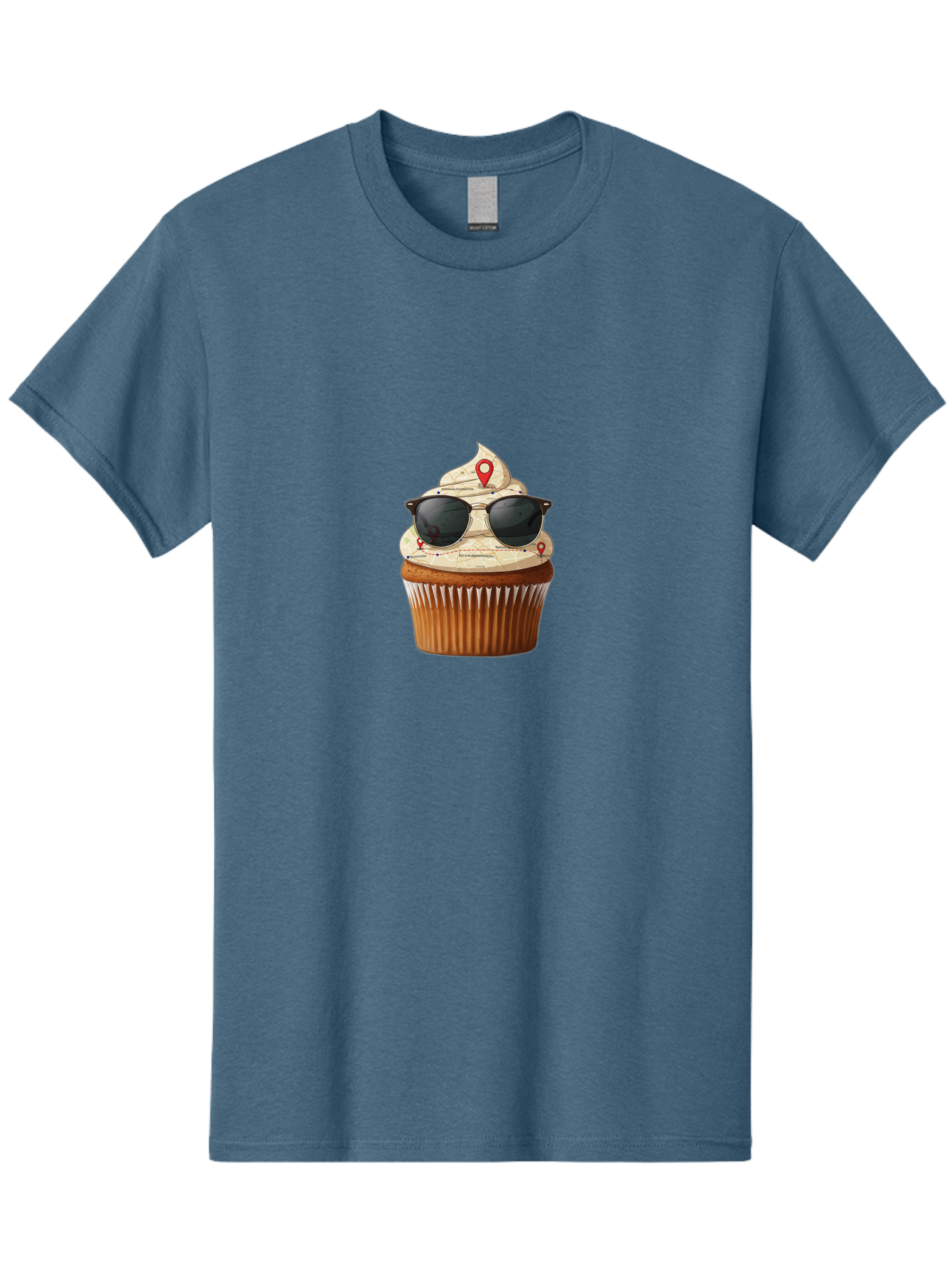 Cupcake-With-Sunglasses-6 Men'S Graphic Tee, 100% Cotton, Comfortable Casual Summer Wear, Machine Washable, Vintage Camera, Old Camera, Antique Camera, Black Camera, Classic Photography, Photography Equipment, Nostalgic Device, Film Camera, Bah877