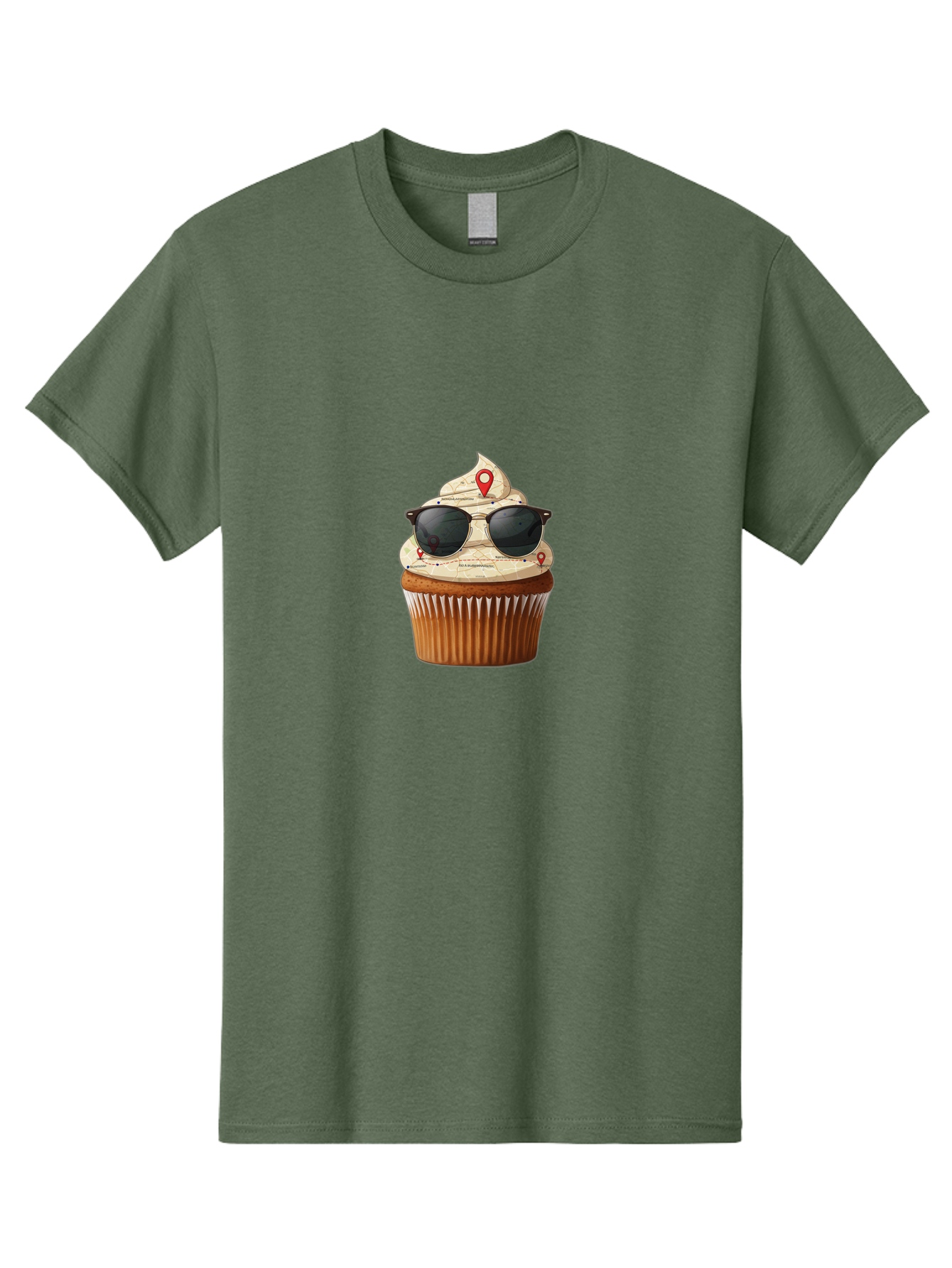 Cupcake-With-Sunglasses-6 Men'S Graphic Tee, 100% Cotton, Comfortable Casual Summer Wear, Machine Washable, Vintage Camera, Old Camera, Antique Camera, Black Camera, Classic Photography, Photography Equipment, Nostalgic Device, Film Camera, Bah877