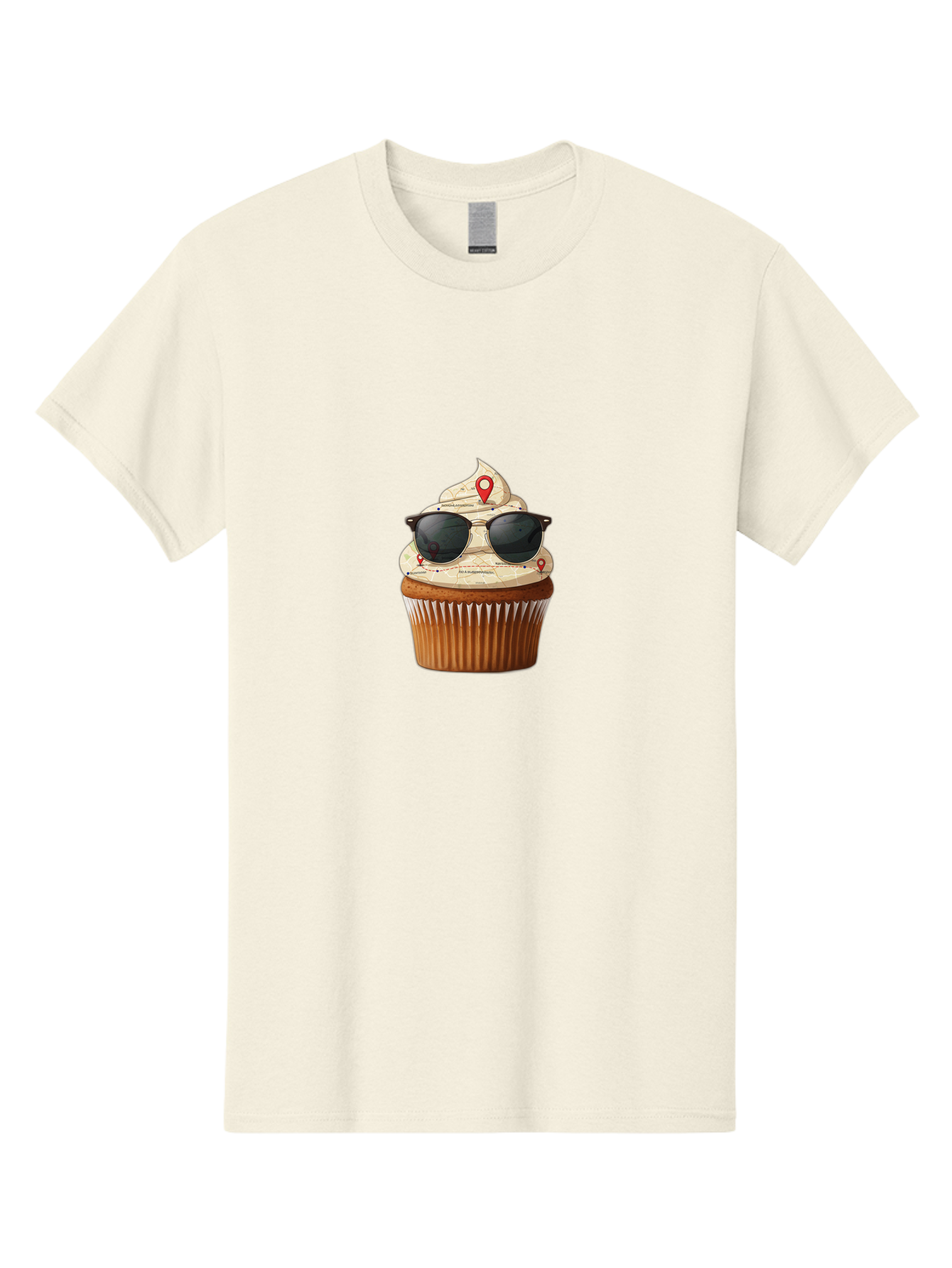 Cupcake-With-Sunglasses-6 Men'S Graphic Tee, 100% Cotton, Comfortable Casual Summer Wear, Machine Washable, Vintage Camera, Old Camera, Antique Camera, Black Camera, Classic Photography, Photography Equipment, Nostalgic Device, Film Camera, Bah877