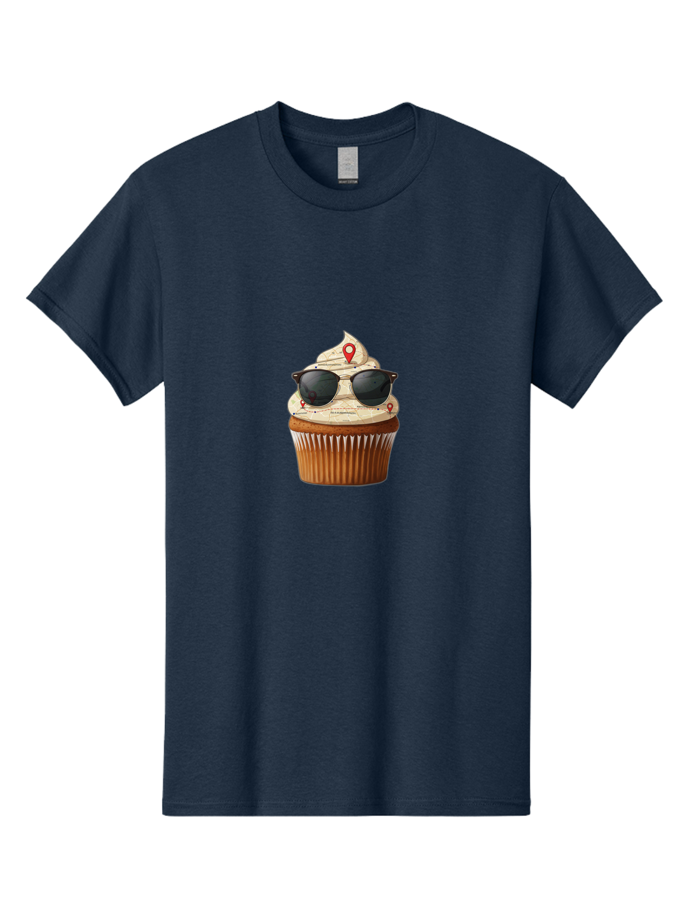 Cupcake-With-Sunglasses-6 Men'S Graphic Tee, 100% Cotton, Comfortable Casual Summer Wear, Machine Washable, Vintage Camera, Old Camera, Antique Camera, Black Camera, Classic Photography, Photography Equipment, Nostalgic Device, Film Camera, Bah877