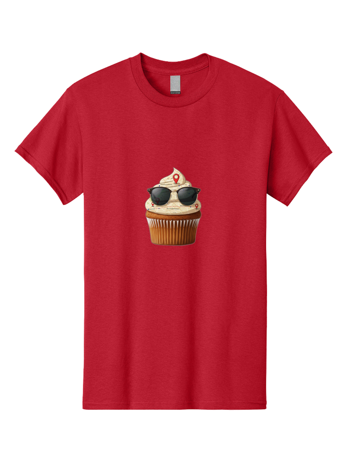 Cupcake-With-Sunglasses-6 Men'S Graphic Tee, 100% Cotton, Comfortable Casual Summer Wear, Machine Washable, Vintage Camera, Old Camera, Antique Camera, Black Camera, Classic Photography, Photography Equipment, Nostalgic Device, Film Camera, Bah877