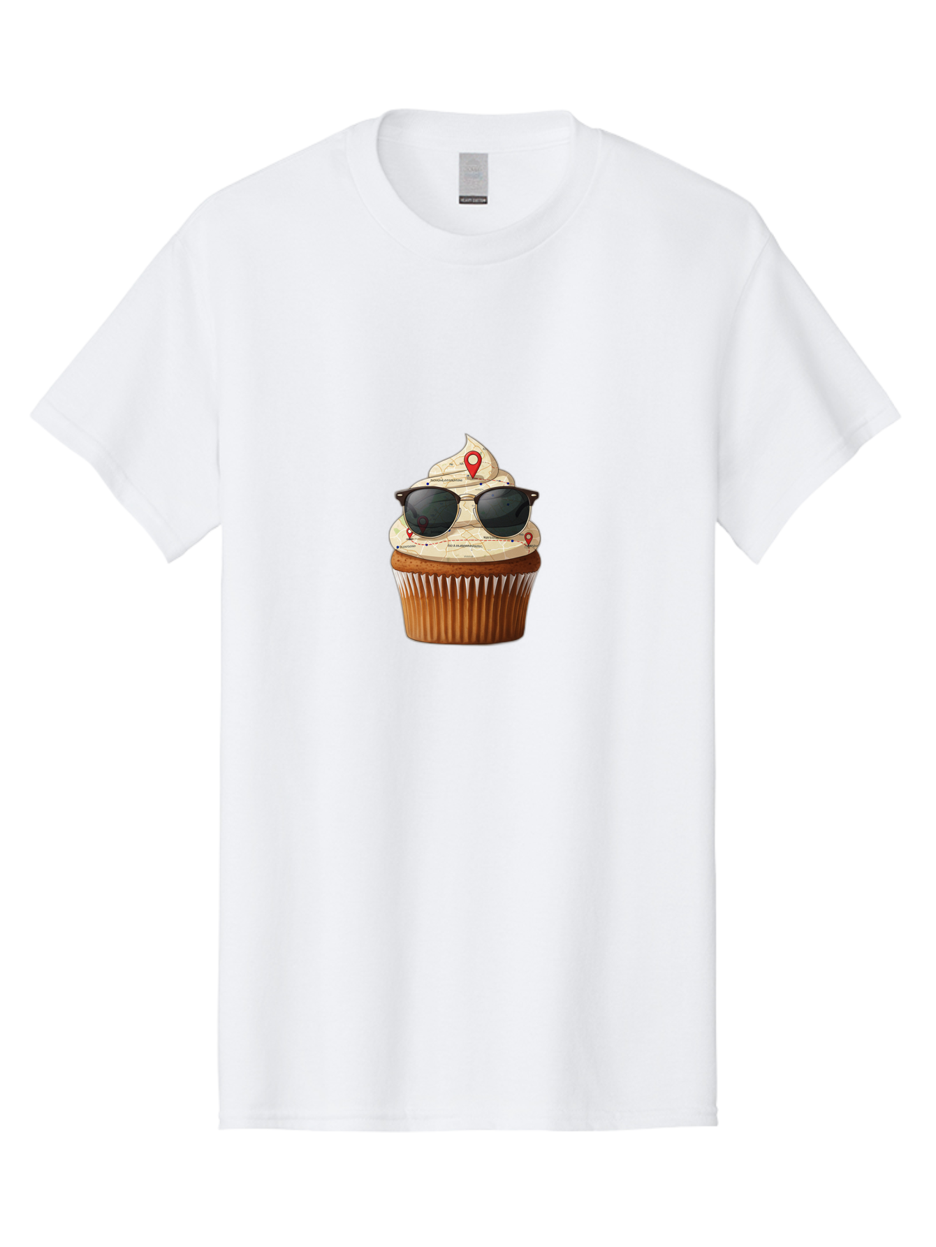 Cupcake-With-Sunglasses-6 Men'S Graphic Tee, 100% Cotton, Comfortable Casual Summer Wear, Machine Washable, Vintage Camera, Old Camera, Antique Camera, Black Camera, Classic Photography, Photography Equipment, Nostalgic Device, Film Camera, Bah877
