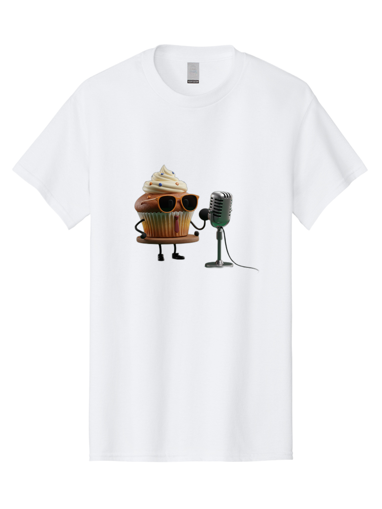 Cupcake-With-Sunglasses Men'S Graphic Tee, 100% Cotton, Comfortable Casual Summer Wear, Machine Washable, Vintage Camera, Old Camera, Antique Camera, Black Camera, Classic Photography, Photography Equipment, Nostalgic Device, Film Camera, Bah878