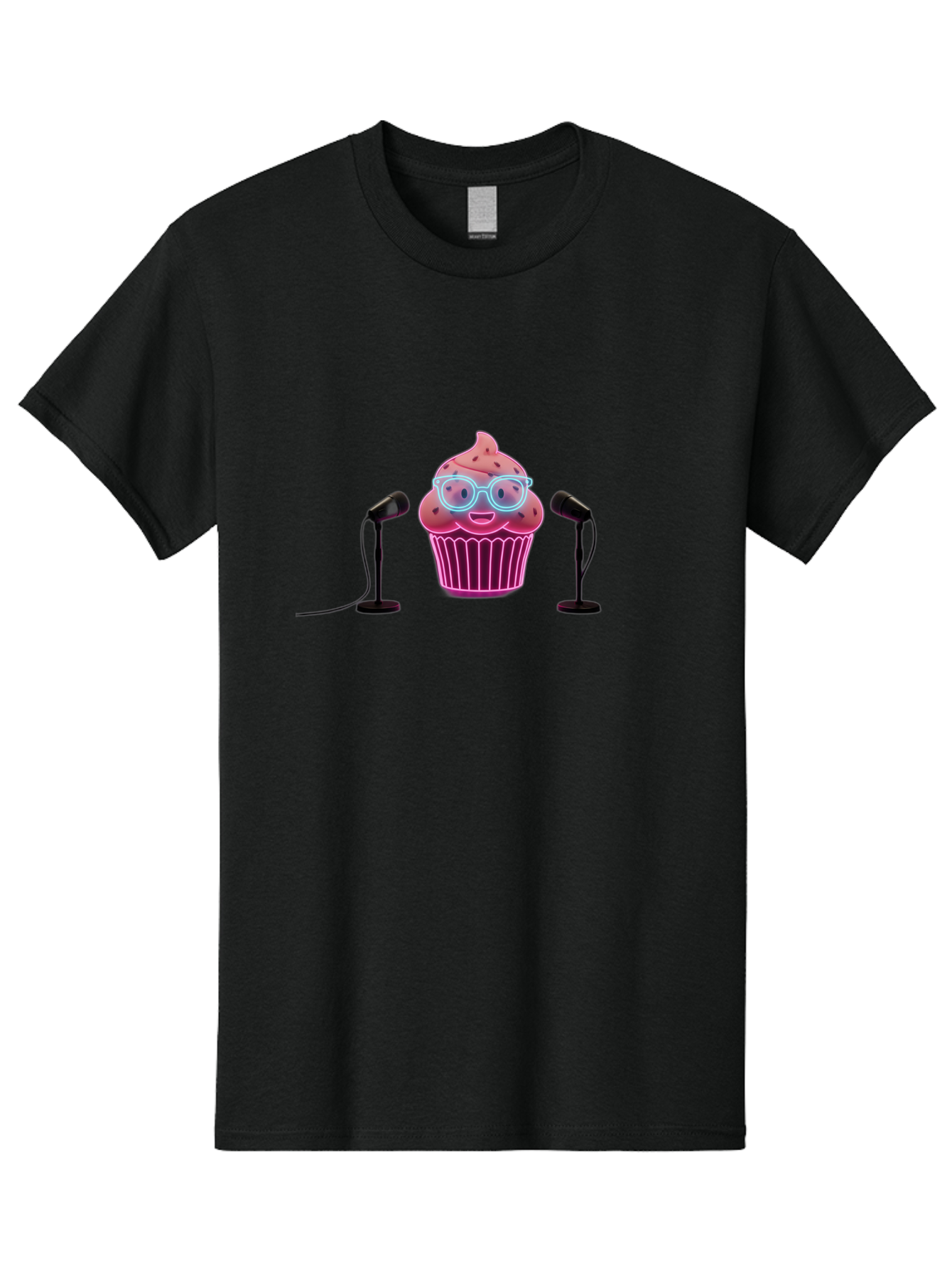 Cupcake Men'S Graphic Tee, 100% Cotton, Comfortable Casual Summer Wear, Machine Washable, Vintage Camera, Old Camera, Antique Camera, Black Camera, Classic Photography, Photography Equipment, Nostalgic Device, Film Camera, Camera Art Bah881