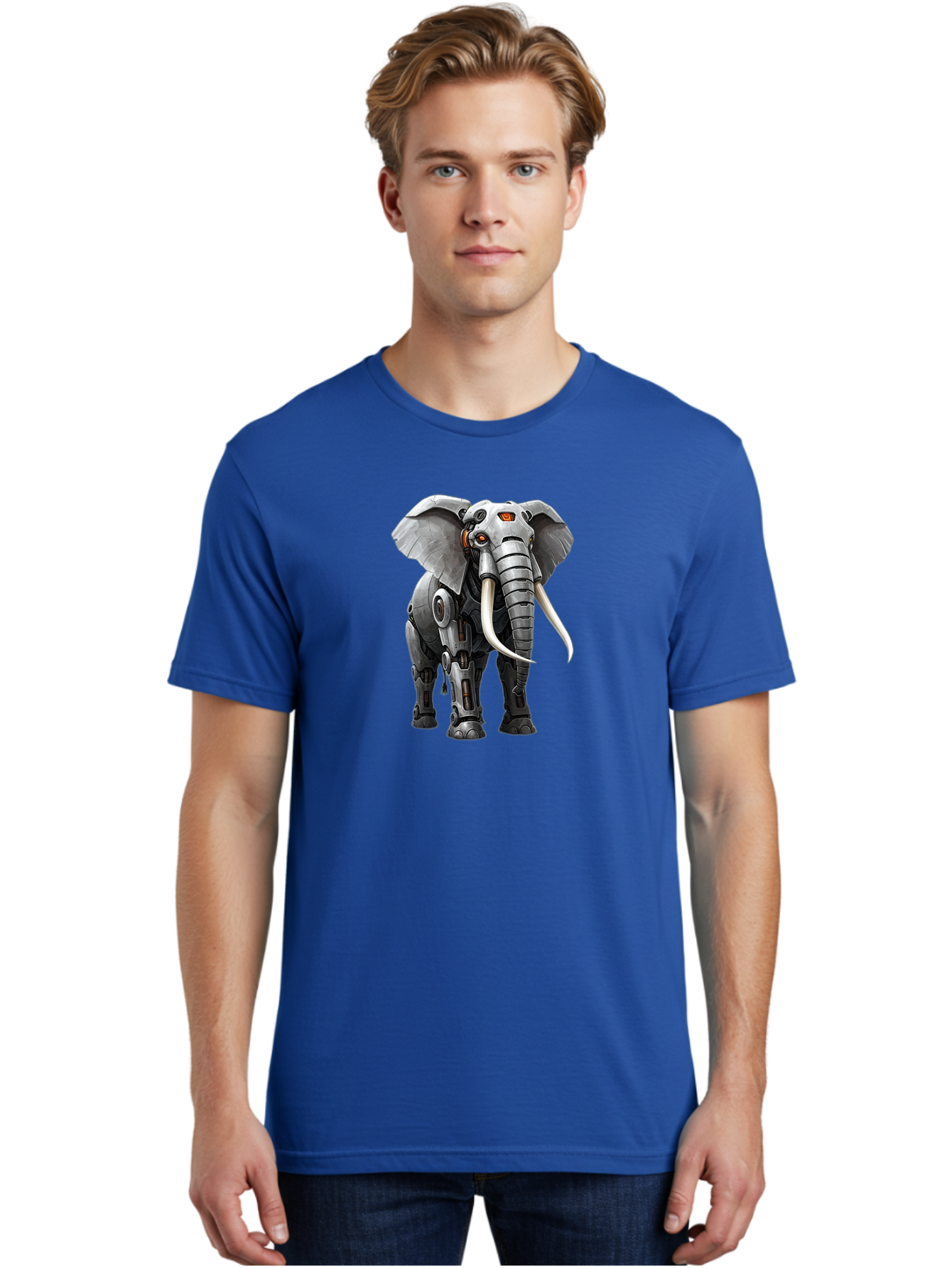 Cybernetic-Elephant Men'S Graphic Tee, 100% Cotton, Comfortable Casual Summer Wear, Machine Washable, Vintage Camera, Old Camera, Antique Camera, Black Camera, Classic Photography, Photography Equipment, Nostalgic Device, Film Camera, Bah888