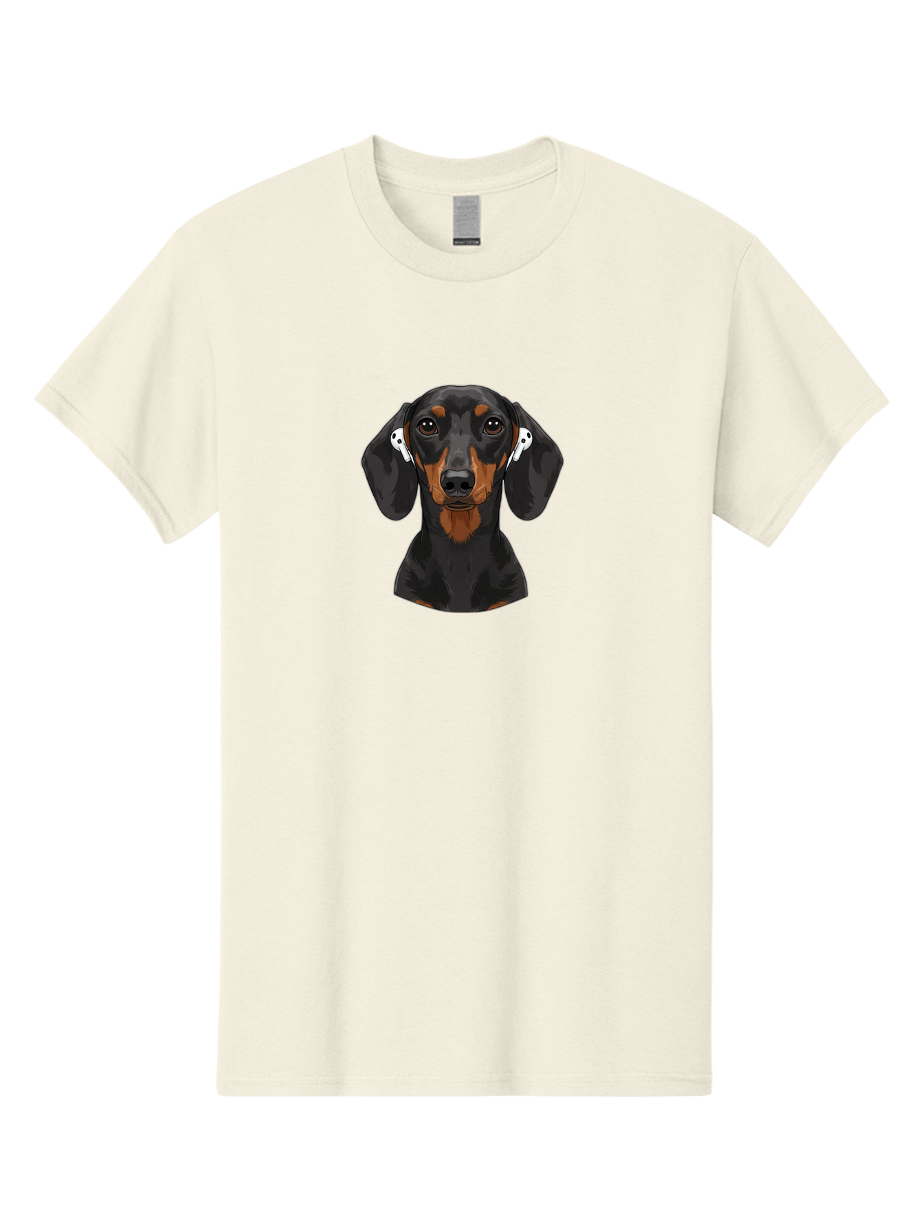 Dachshund-With-Airpods Men'S Graphic Tee, 100% Cotton, Comfortable Casual Summer Wear, Machine Washable, Vintage Camera, Old Camera, Antique Camera, Black Camera, Classic Photography, Photography Equipment, Nostalgic Device, Film Camera, Bah892