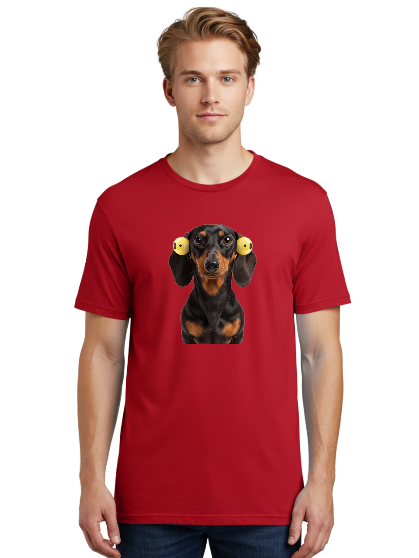 Dachshund-With-Tennis-Balls Men'S Graphic Tee, 100% Cotton, Comfortable Casual Summer Wear, Machine Washable, Vintage Camera, Old Camera, Antique Camera, Black Camera, Classic Photography, Photography Equipment, Nostalgic Device, Film Camera, Bah893