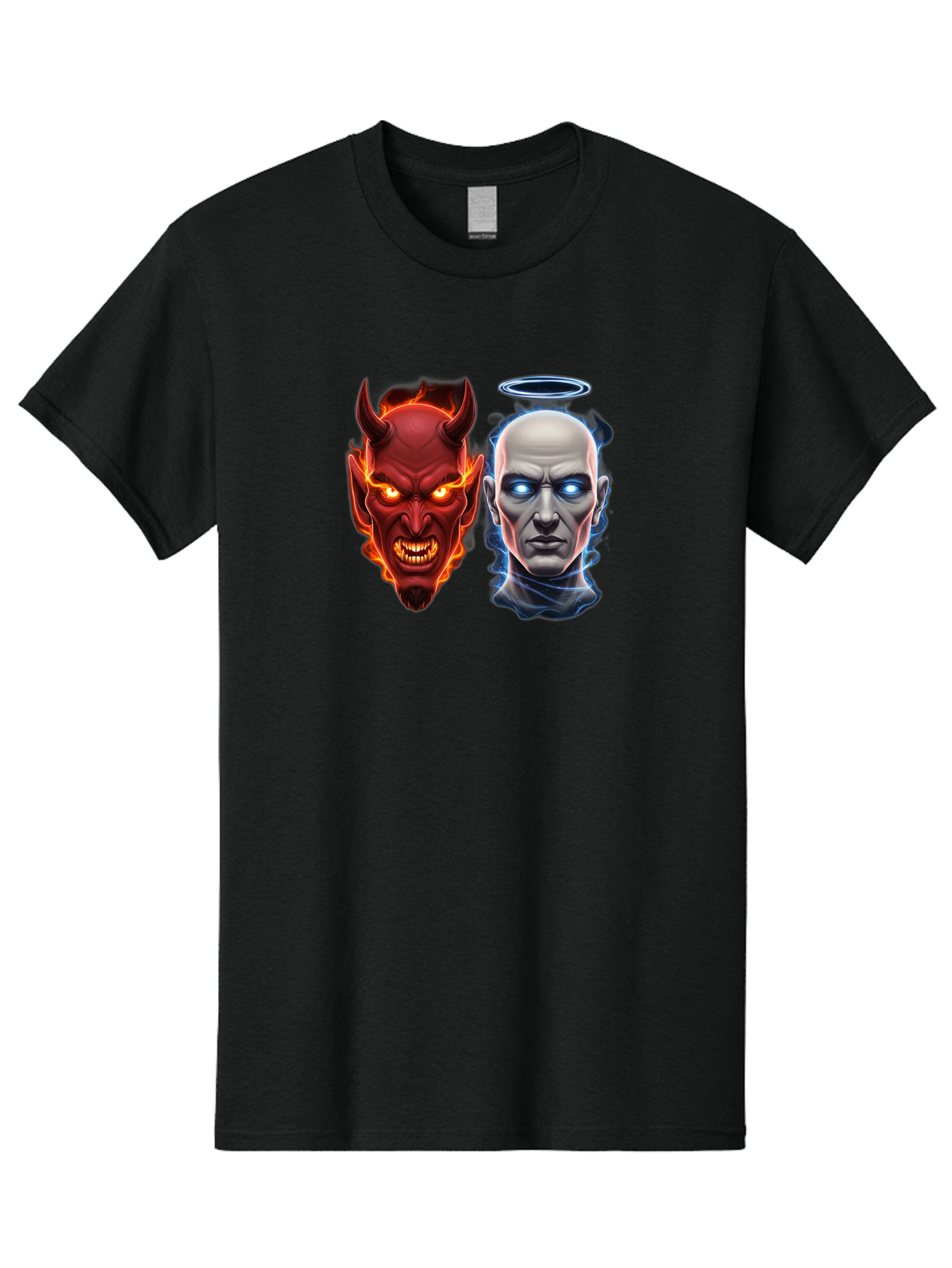 Devil-And-Angel Men'S Graphic Tee, 100% Cotton, Comfortable Casual Summer Wear, Machine Washable, Vintage Camera, Old Camera, Antique Camera, Black Camera, Classic Photography, Photography Equipment, Nostalgic Device, Film Camera, Camera Art Bah899