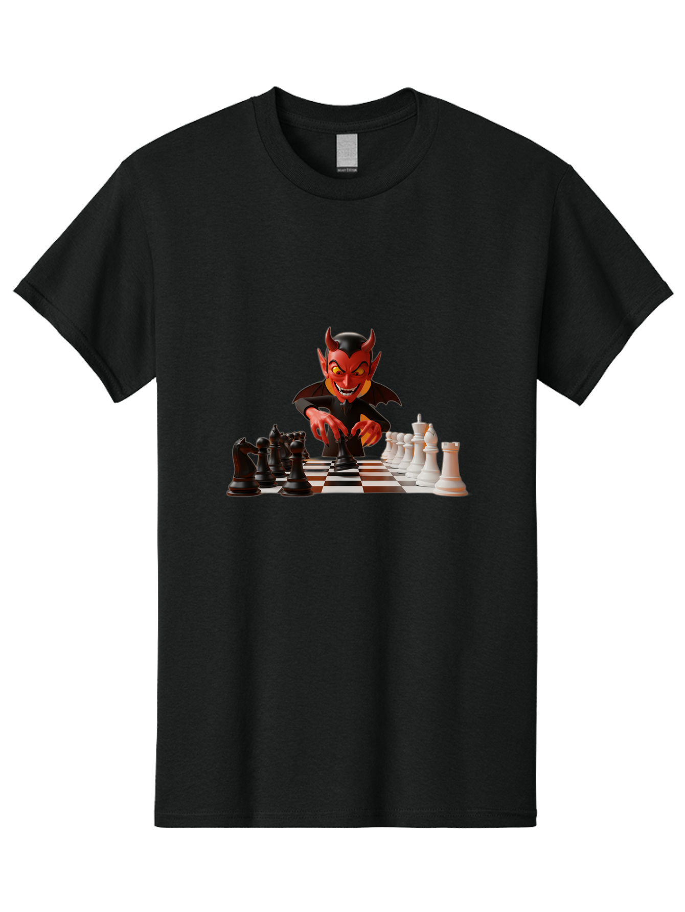 Devil-Playing-Chess Men'S Graphic Tee, 100% Cotton, Comfortable Casual Summer Wear, Machine Washable, Vintage Camera, Old Camera, Antique Camera, Black Camera, Classic Photography, Photography Equipment, Nostalgic Device, Film Camera, Bah902