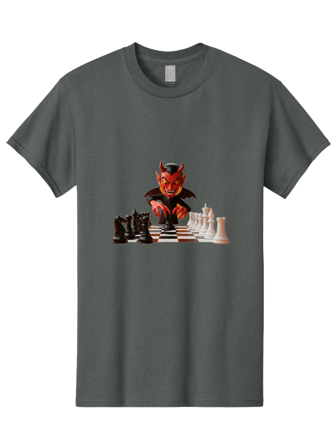 Devil-Playing-Chess Men'S Graphic Tee, 100% Cotton, Comfortable Casual Summer Wear, Machine Washable, Vintage Camera, Old Camera, Antique Camera, Black Camera, Classic Photography, Photography Equipment, Nostalgic Device, Film Camera, Bah902