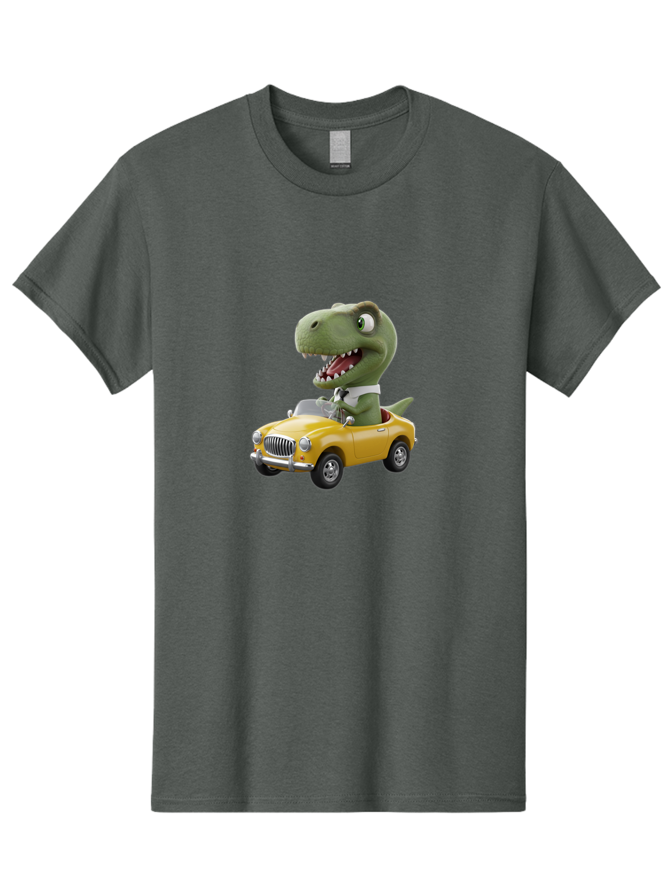 Dino-Driving-Convertible Men'S Graphic Tee, 100% Cotton, Comfortable Casual Summer Wear, Machine Washable, Vintage Camera, Old Camera, Antique Camera, Black Camera, Classic Photography, Photography Equipment, Nostalgic Device, Film Camera, Bah909