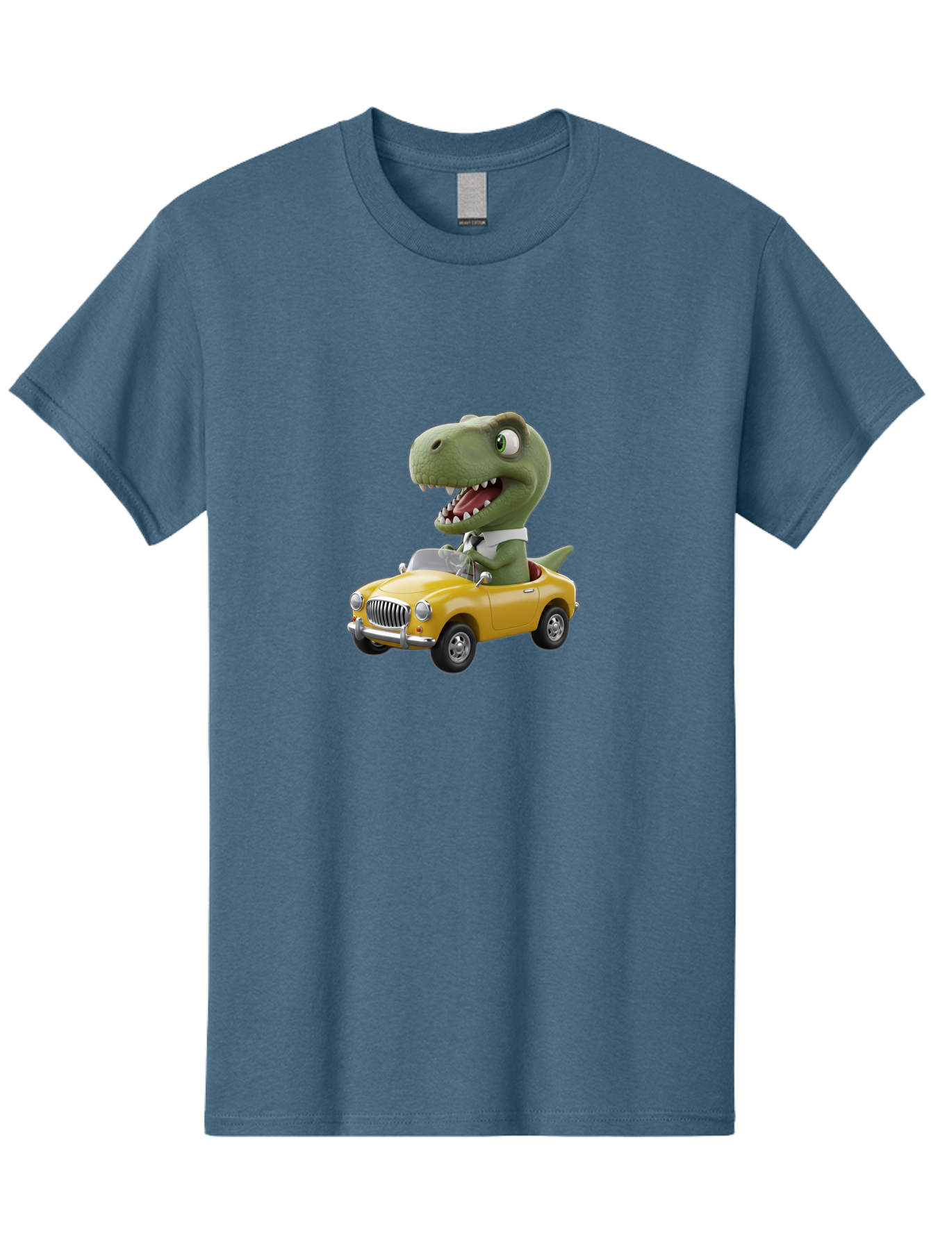 Dino-Driving-Convertible Men'S Graphic Tee, 100% Cotton, Comfortable Casual Summer Wear, Machine Washable, Vintage Camera, Old Camera, Antique Camera, Black Camera, Classic Photography, Photography Equipment, Nostalgic Device, Film Camera, Bah909
