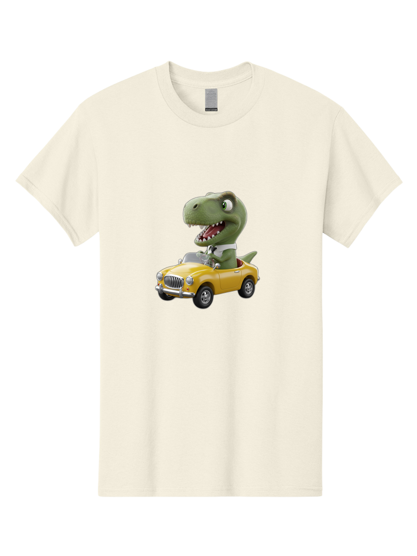 Dino-Driving-Convertible Men'S Graphic Tee, 100% Cotton, Comfortable Casual Summer Wear, Machine Washable, Vintage Camera, Old Camera, Antique Camera, Black Camera, Classic Photography, Photography Equipment, Nostalgic Device, Film Camera, Bah909