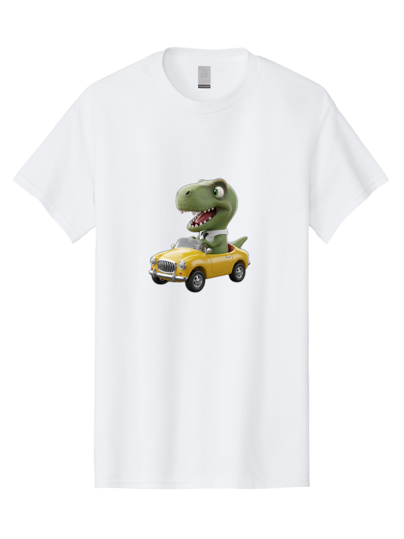 Dino-Driving-Convertible Men'S Graphic Tee, 100% Cotton, Comfortable Casual Summer Wear, Machine Washable, Vintage Camera, Old Camera, Antique Camera, Black Camera, Classic Photography, Photography Equipment, Nostalgic Device, Film Camera, Bah909