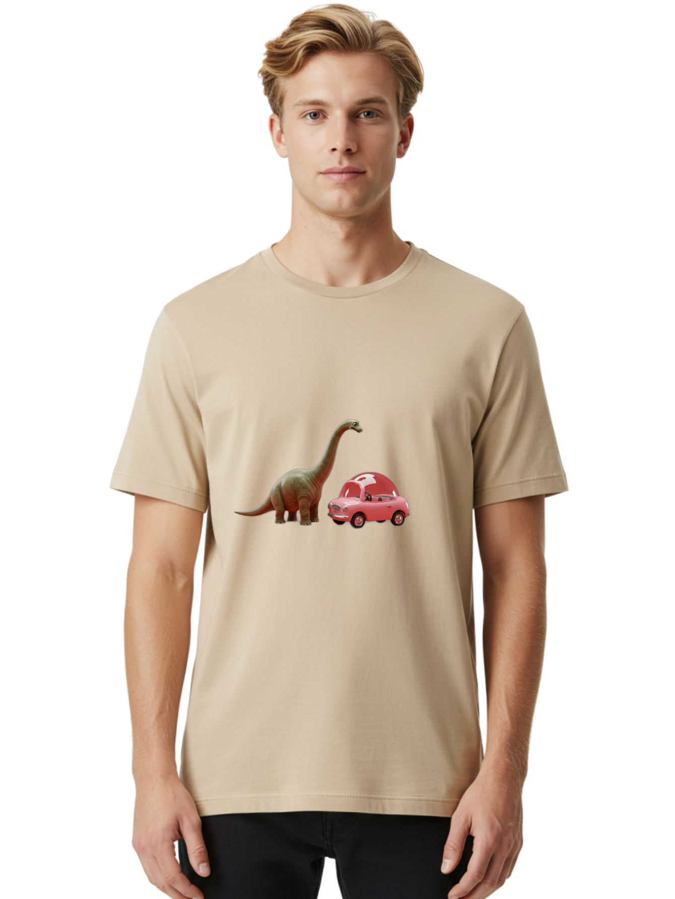 Dino-Driving-Pink-Car Men'S Graphic Tee, 100% Cotton, Comfortable Casual Summer Wear, Machine Washable, Vintage Camera, Old Camera, Antique Camera, Black Camera, Classic Photography, Photography Equipment, Nostalgic Device, Film Camera, Bah910