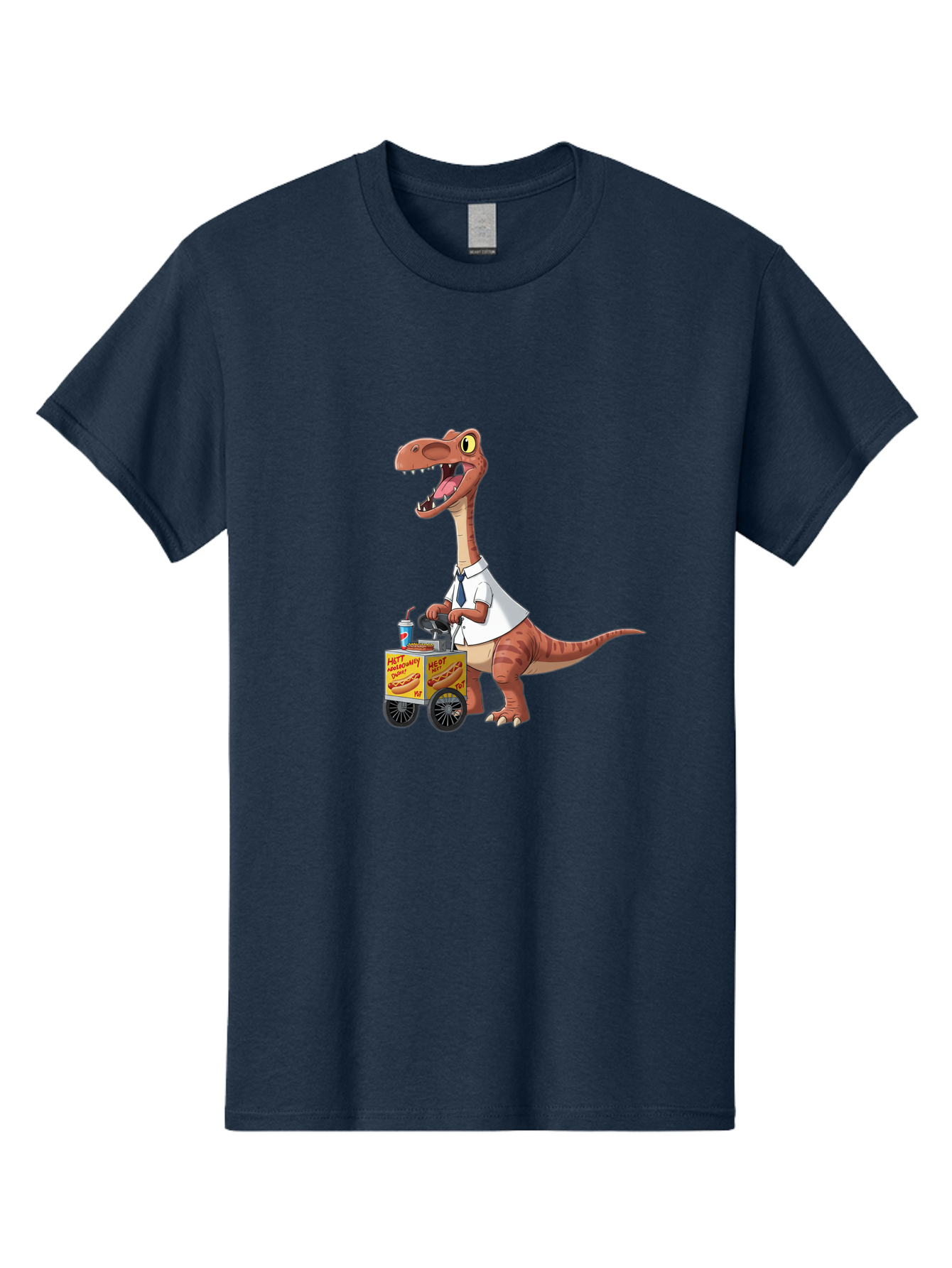 Dino-Hot-Dog-Cart Men'S Graphic Tee, 100% Cotton, Comfortable Casual Summer Wear, Machine Washable, Vintage Camera, Old Camera, Antique Camera, Black Camera, Classic Photography, Photography Equipment, Nostalgic Device, Film Camera, Camera Art Bah911