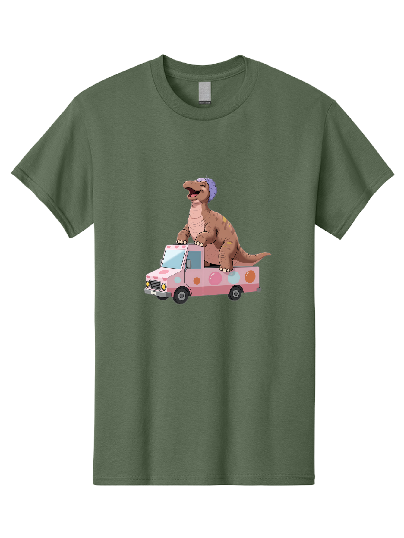 Dino-Ice-Cream-Truck Men'S Graphic Tee, 100% Cotton, Comfortable Casual Summer Wear, Machine Washable, Vintage Camera, Old Camera, Antique Camera, Black Camera, Classic Photography, Photography Equipment, Nostalgic Device, Film Camera, Bah912