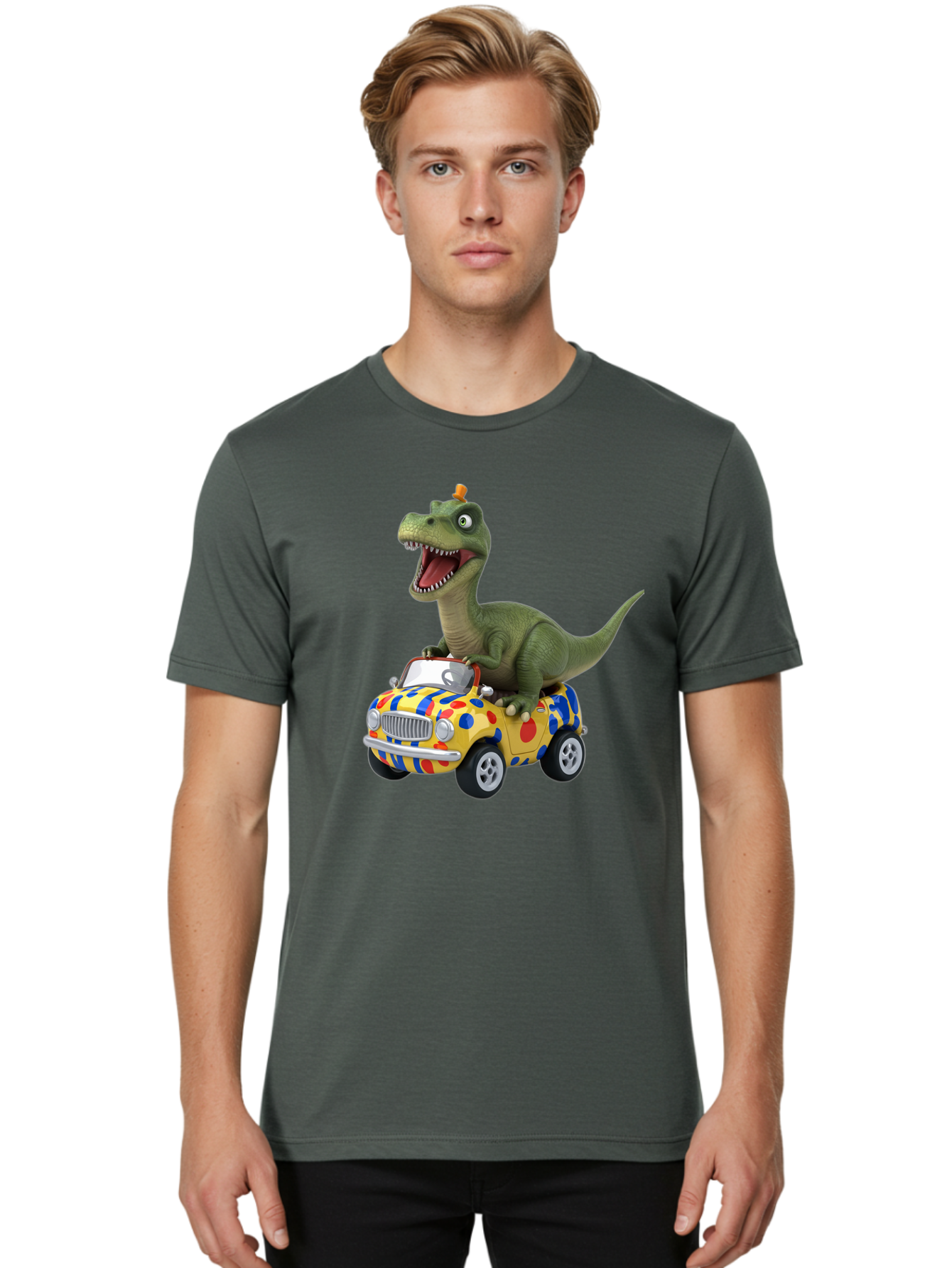 Dino-In-Car Men'S Graphic Tee, 100% Cotton, Comfortable Casual Summer Wear, Machine Washable, Vintage Camera, Old Camera, Antique Camera, Black Camera, Classic Photography, Photography Equipment, Nostalgic Device, Film Camera, Camera Art Bah915