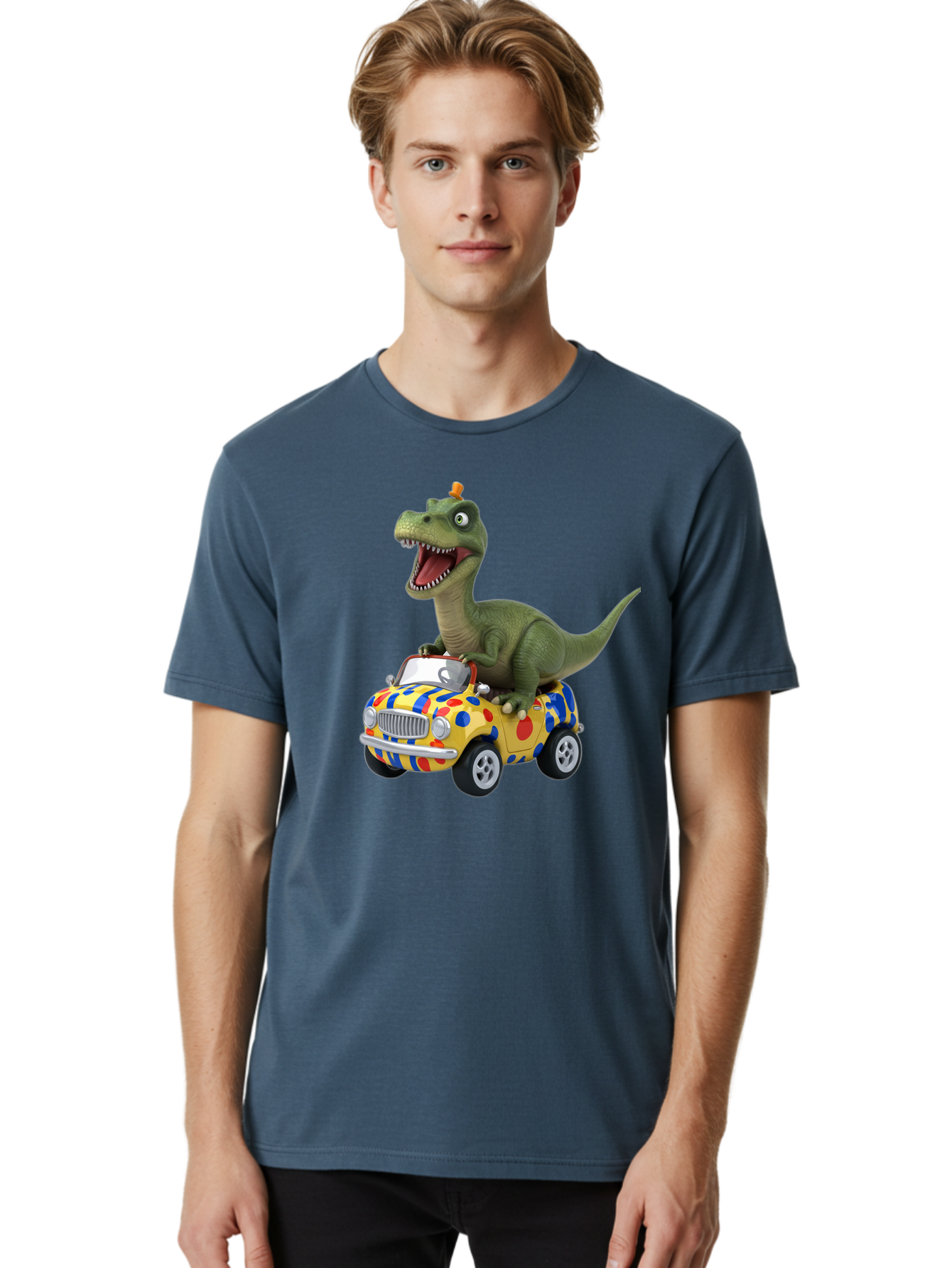 Dino-In-Car Men'S Graphic Tee, 100% Cotton, Comfortable Casual Summer Wear, Machine Washable, Vintage Camera, Old Camera, Antique Camera, Black Camera, Classic Photography, Photography Equipment, Nostalgic Device, Film Camera, Camera Art Bah915