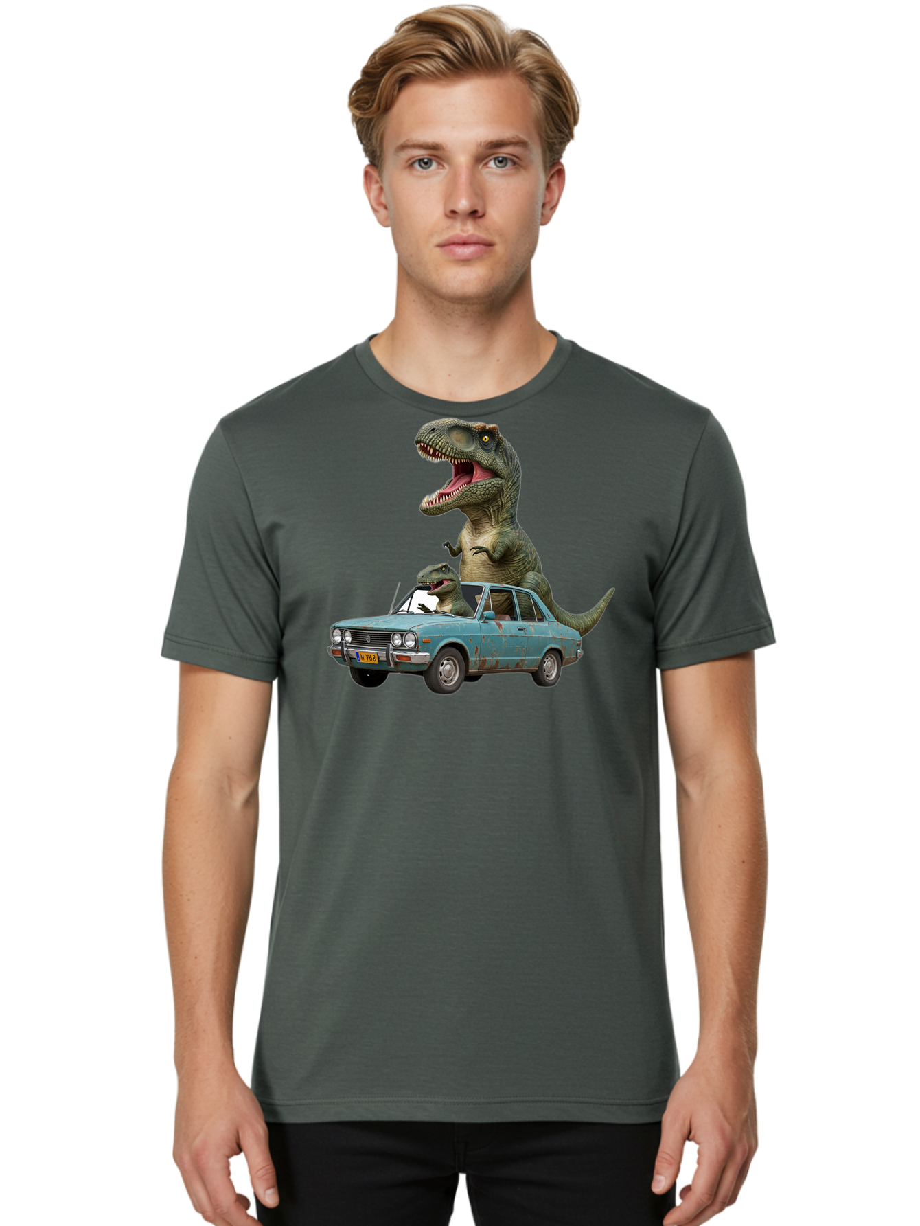 Dinos-In-Car Men'S Graphic Tee, 100% Cotton, Comfortable Casual Summer Wear, Machine Washable, Vintage Camera, Old Camera, Antique Camera, Black Camera, Classic Photography, Photography Equipment, Nostalgic Device, Film Camera, Camera Art Bah928