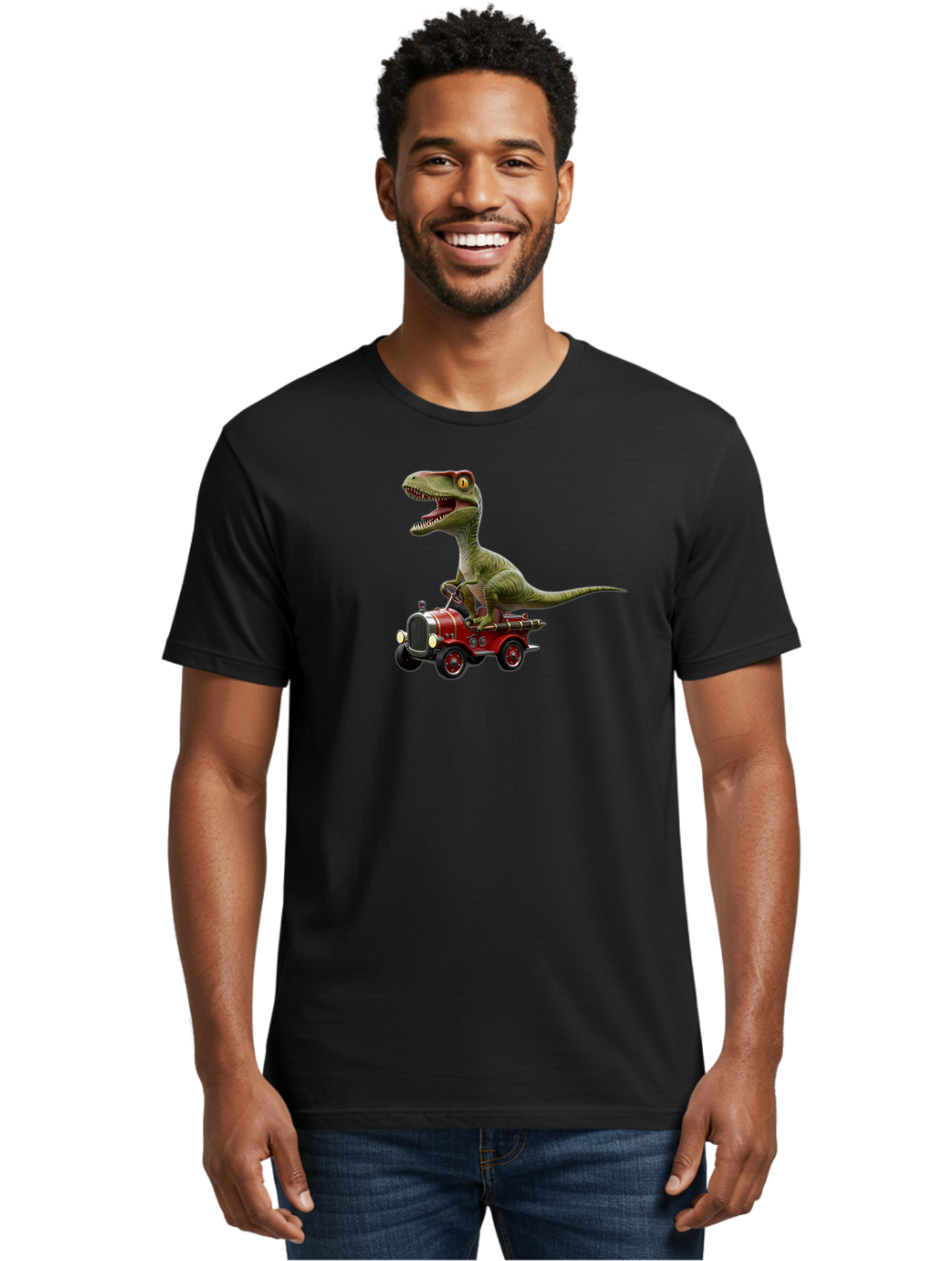 Dinosaur-In-A-Fire-Truck Men'S Graphic Tee, 100% Cotton, Comfortable Casual Summer Wear, Machine Washable, Vintage Camera, Old Camera, Antique Camera, Black Camera, Classic Photography, Photography Equipment, Nostalgic Device, Film Camera, Bah930